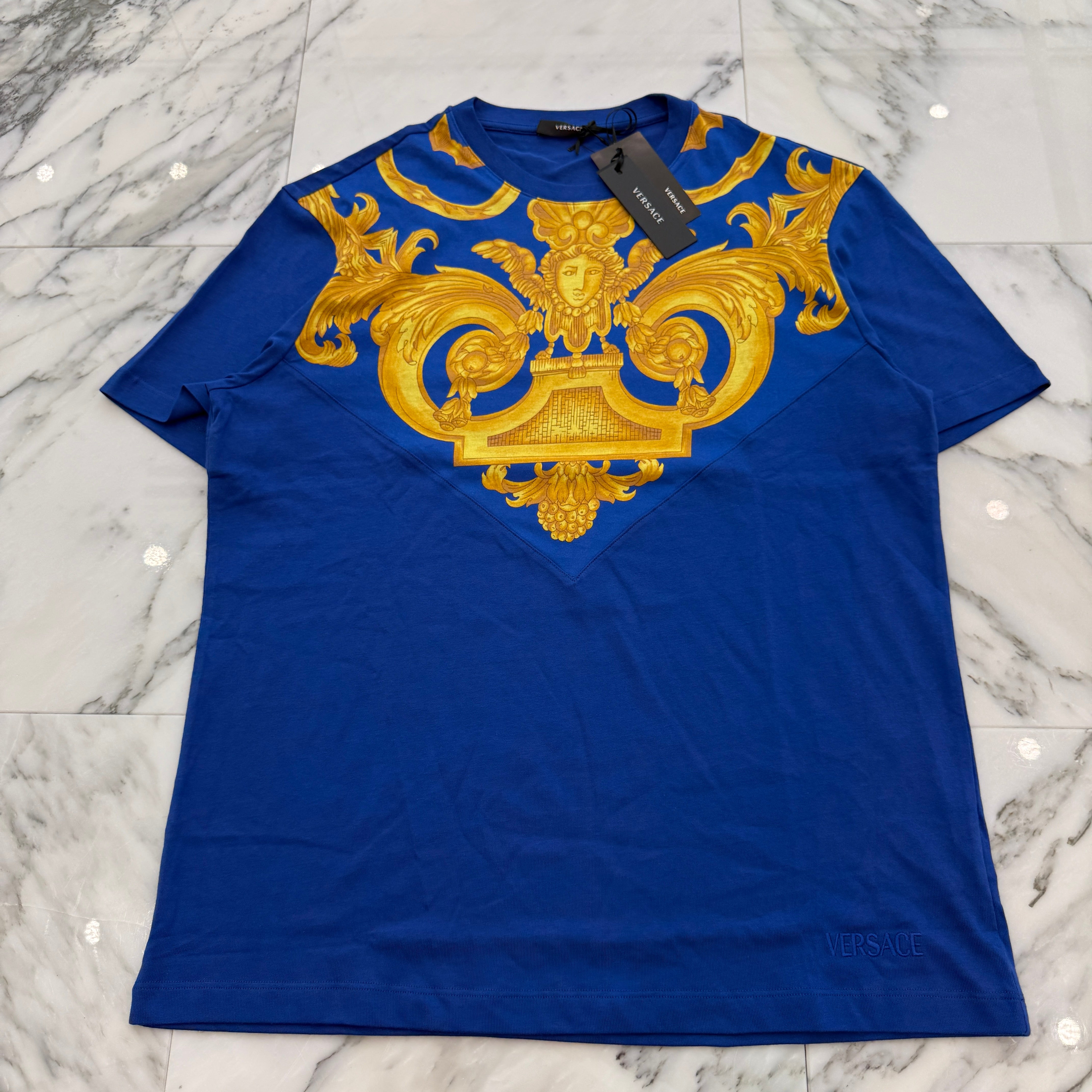 VERSACE 2023SS Baroque Medusa Print Tee 1012174 1A10245 Size 2XL ヴェルサーチェ バロック メデューサ プリント Tシャツ サイズ2XL