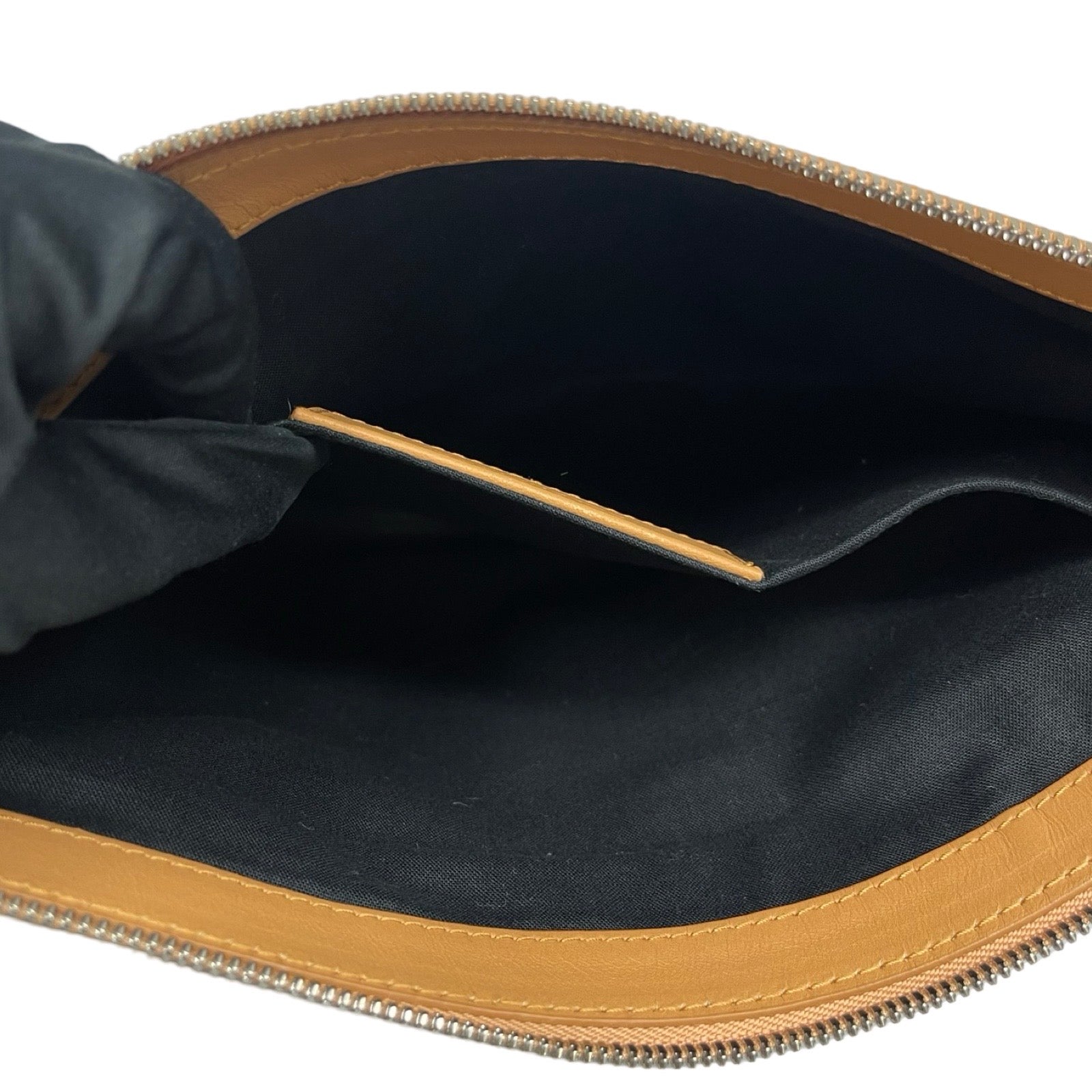 BALENCIAGA Navy Clip Clutch Bag