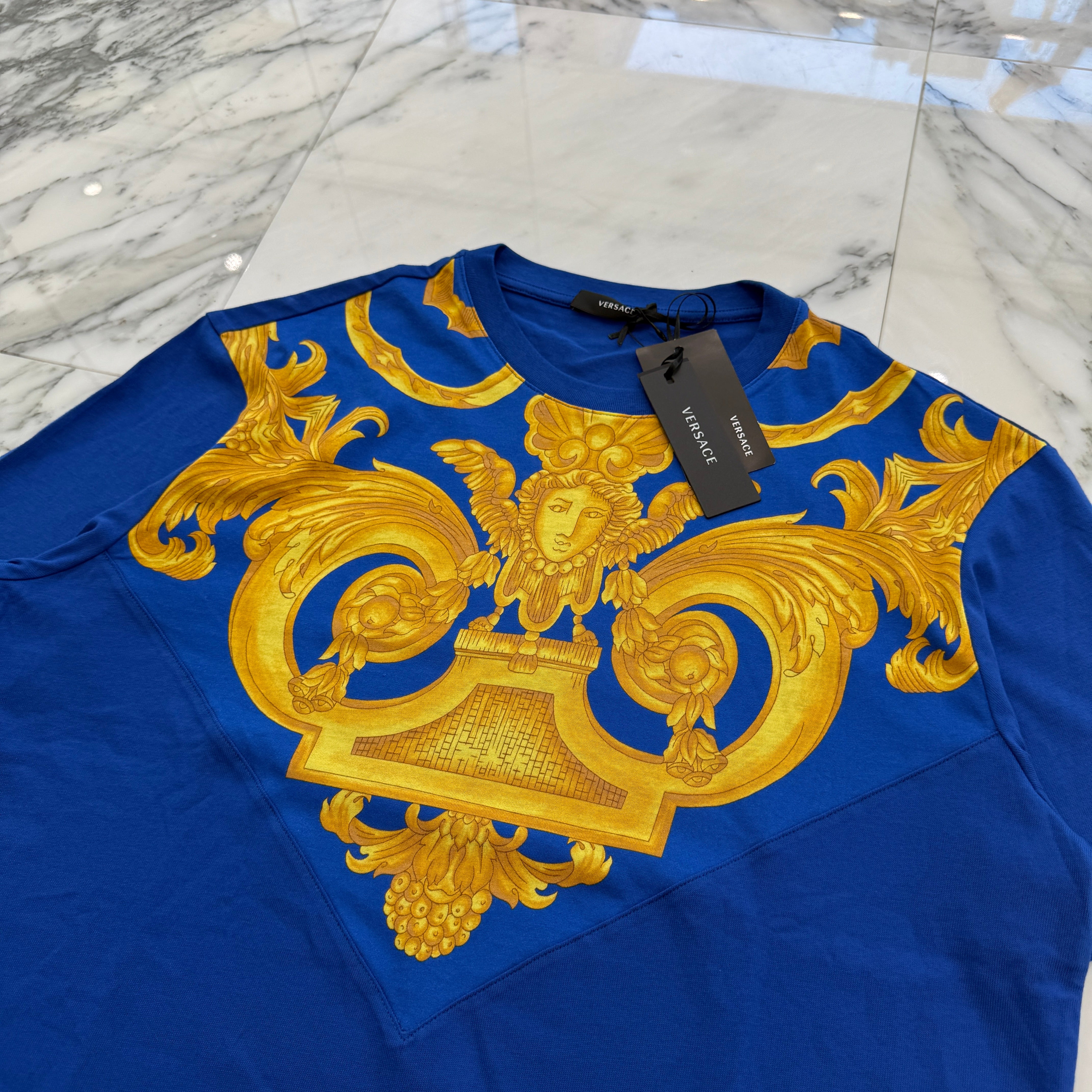 VERSACE 2023SS Baroque Medusa Print Tee 1012174 1A10245 Size 2XL ヴェルサーチェ バロック メデューサ プリント Tシャツ サイズ2XL