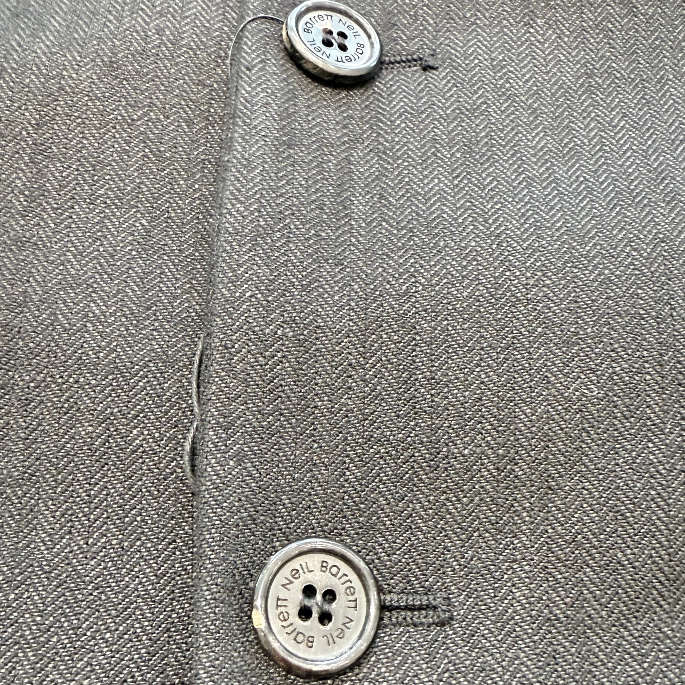 NEIL BARRETT Leather Sleeved Jacket BGI85C C1109 Size 48 ニール