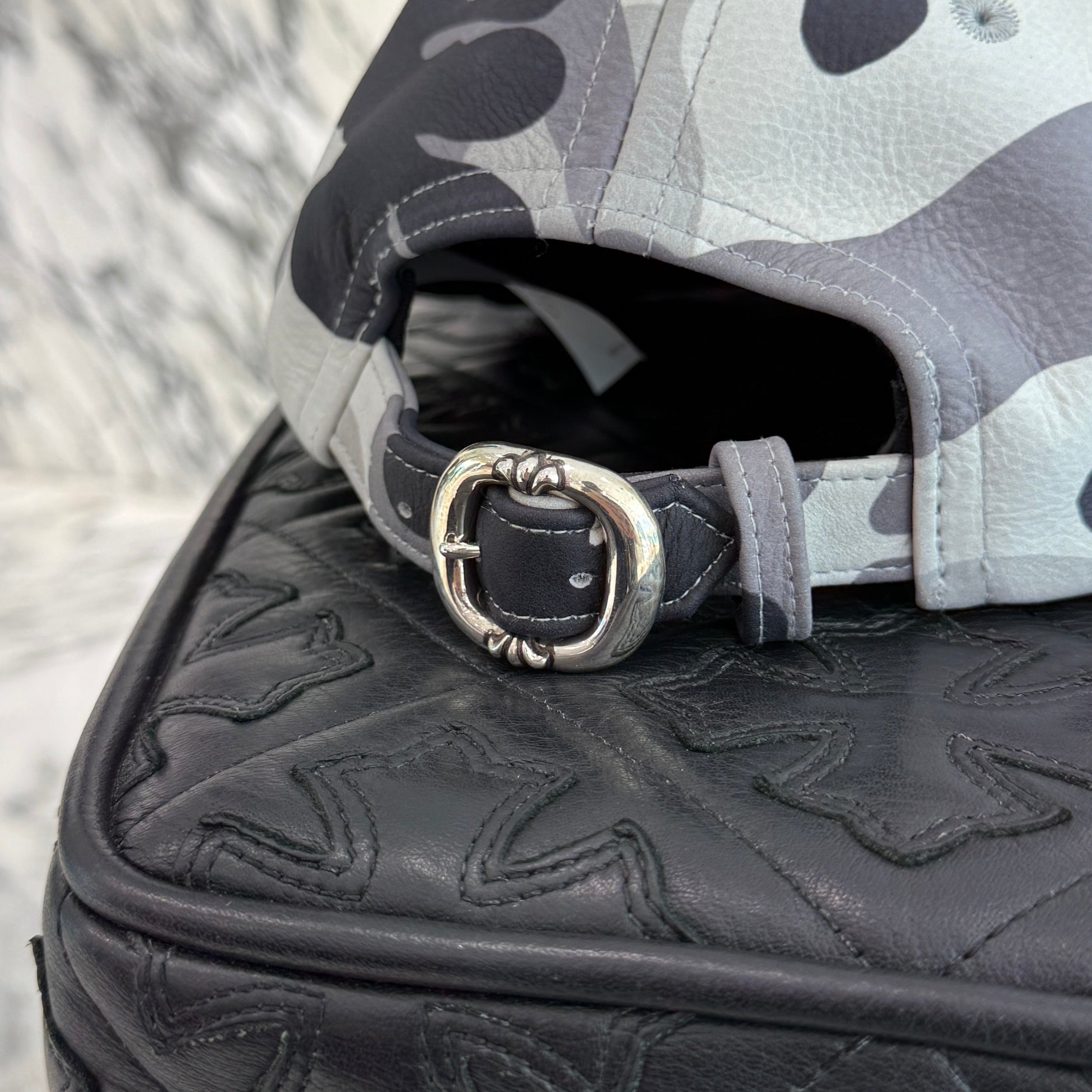 CHROME HEARTS Star Leather Patch Camouflage Leather Trucker Cap Size ONE SIZE(51-61）クロムハーツ スター レザーパッチ カモフラージュ レザートラッカーキャップ サイズONE SIZE(51-61）