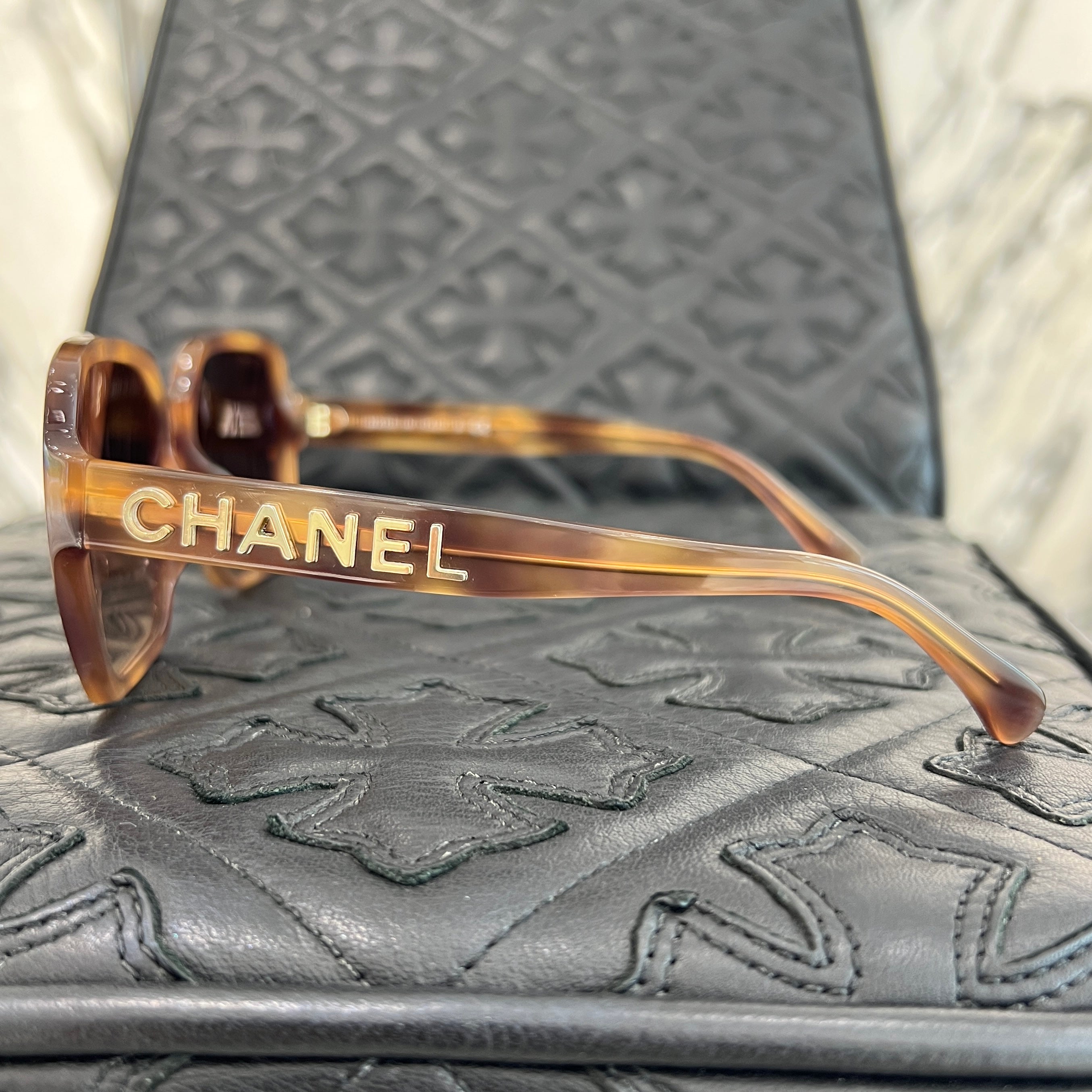 CHANEL Square Shape Sunglasses 5408-A c.1660/S5 56□17 140