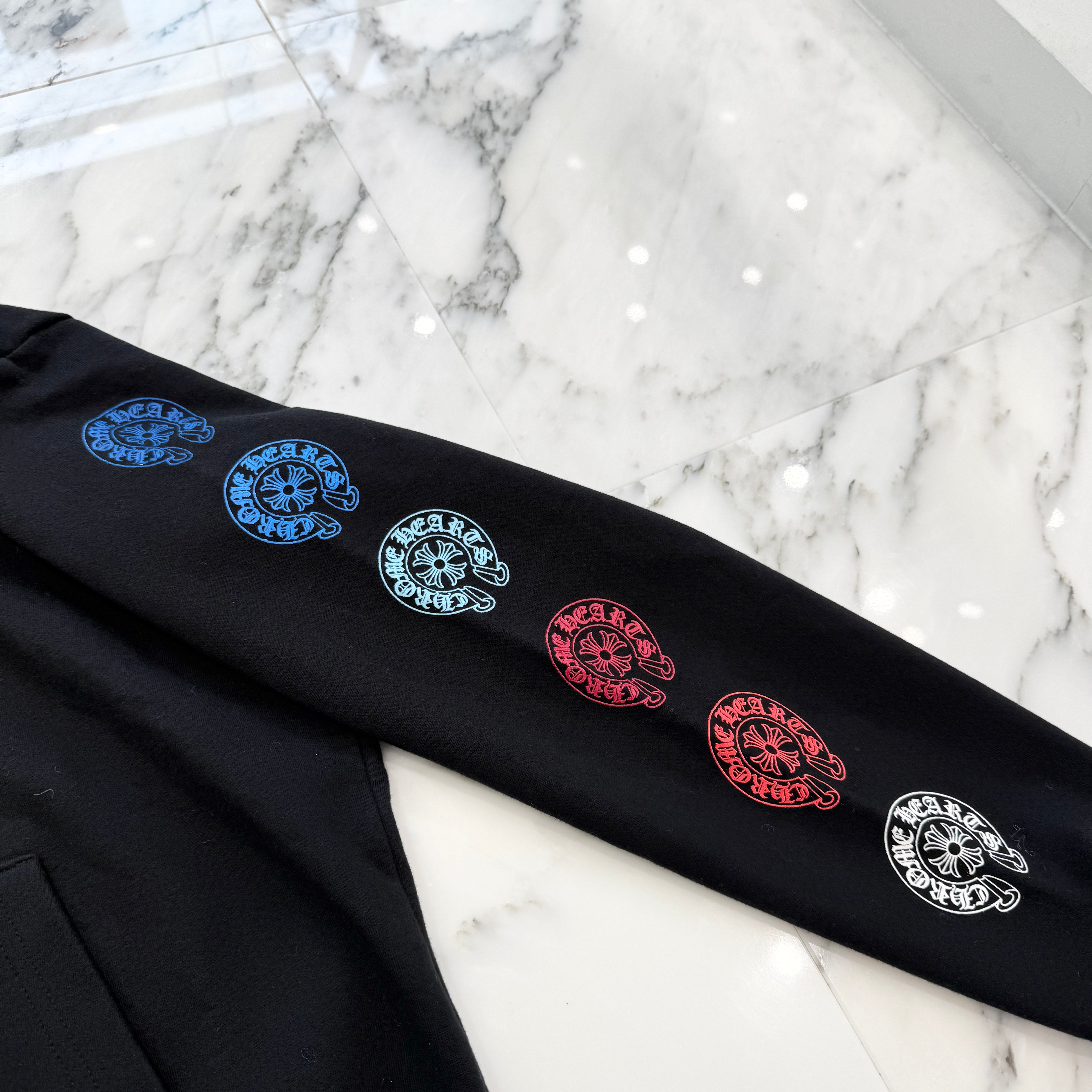 CHROME HEARTS 2022SS Multi Color Horseshoe Zip Up Hoodie Size M クロムハーツ マルチカラーホースシュー ジップアップフーディ サイズM