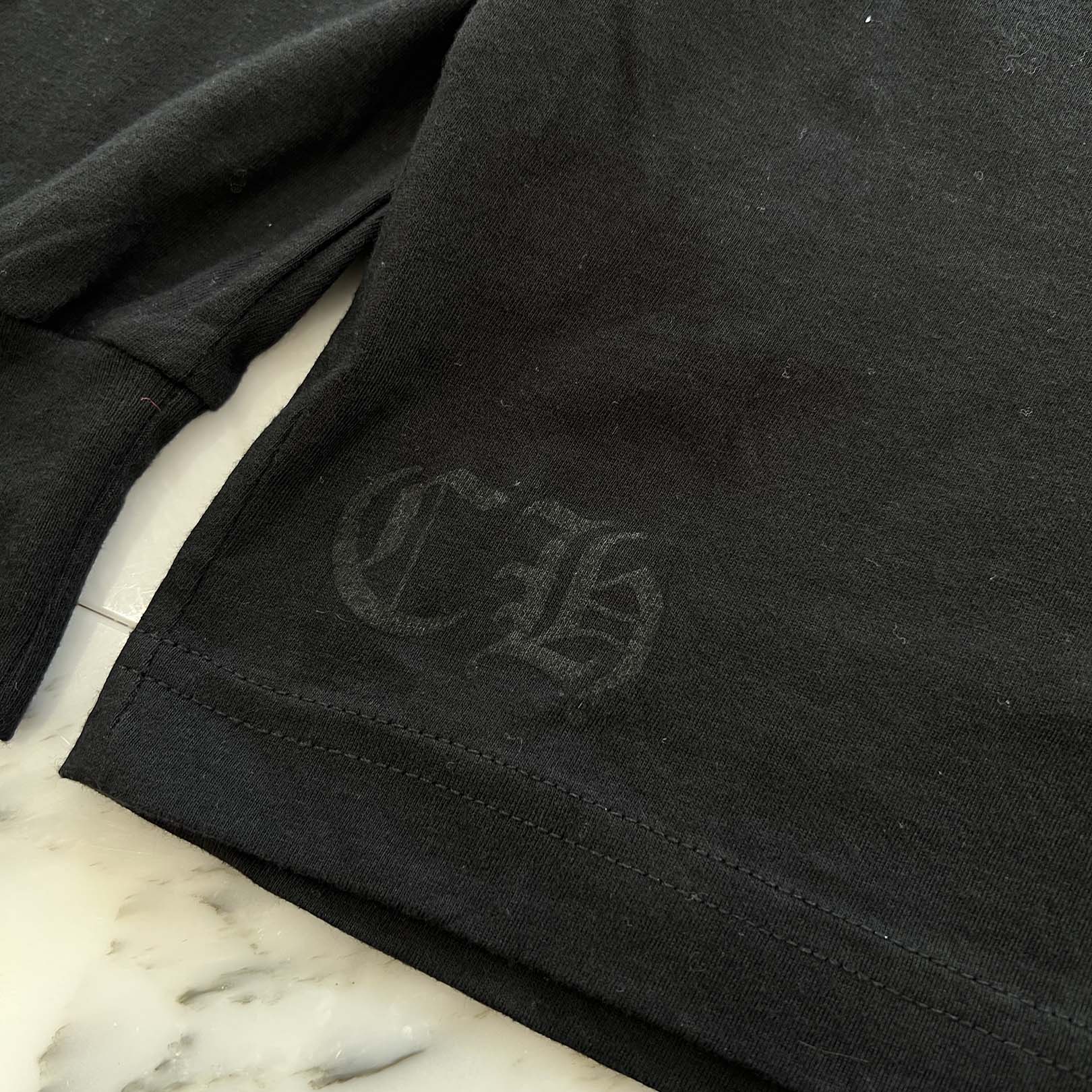 CHROME HEARTS 2025AW Old English Neck Logo Long Sleeve Tee Size XXL クロムハーツ ネックロゴ ロングスリーブ Tシャツ サイズXXL