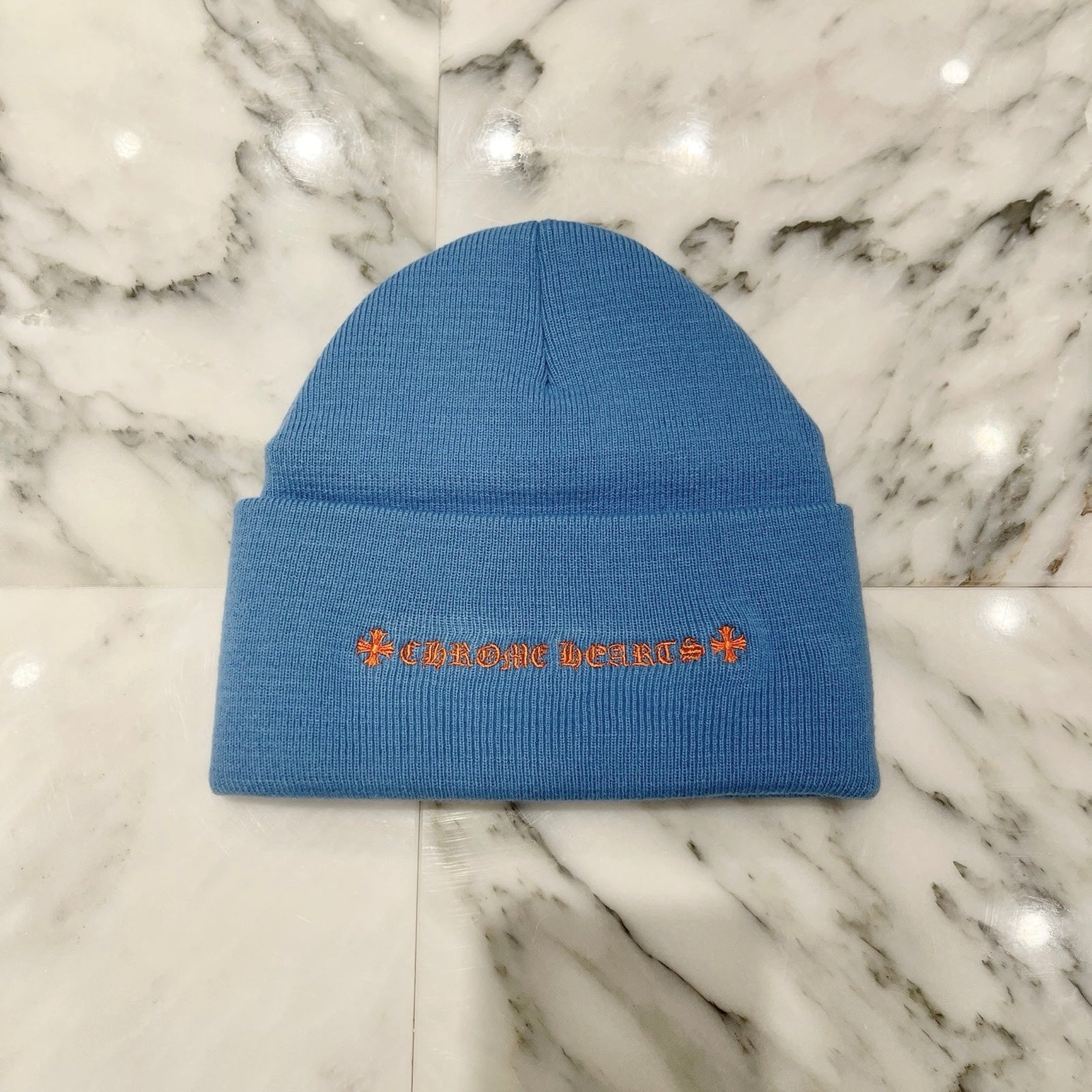 CHROME HEARTS Triple Cross Embroidery Beanie Size ONE SIZE（23cm