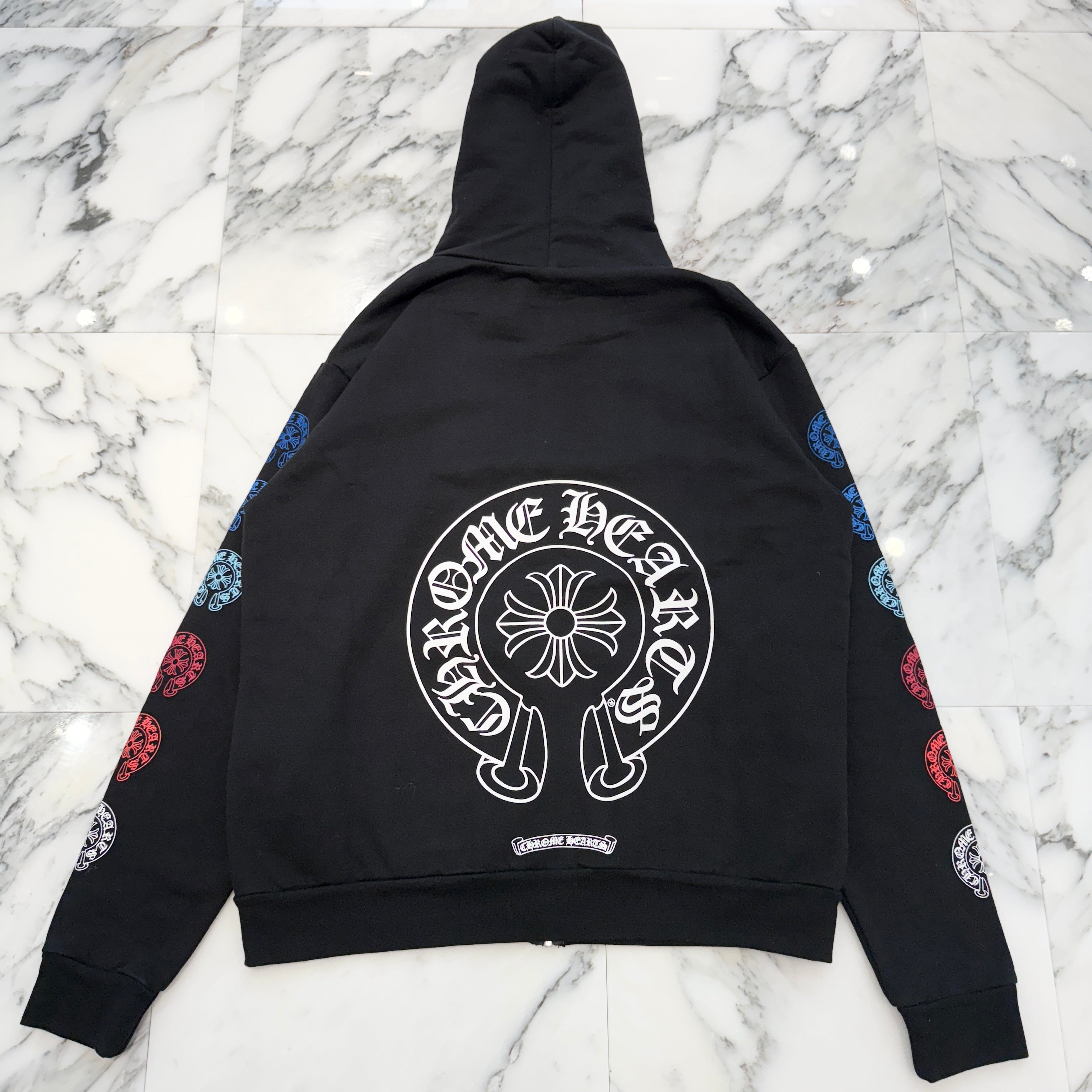 CHROME HEARTS 2022SS Multi Color Horseshoe Zip Up Hoodie Size M クロムハーツ マルチカラーホースシュー ジップアップフーディ サイズM