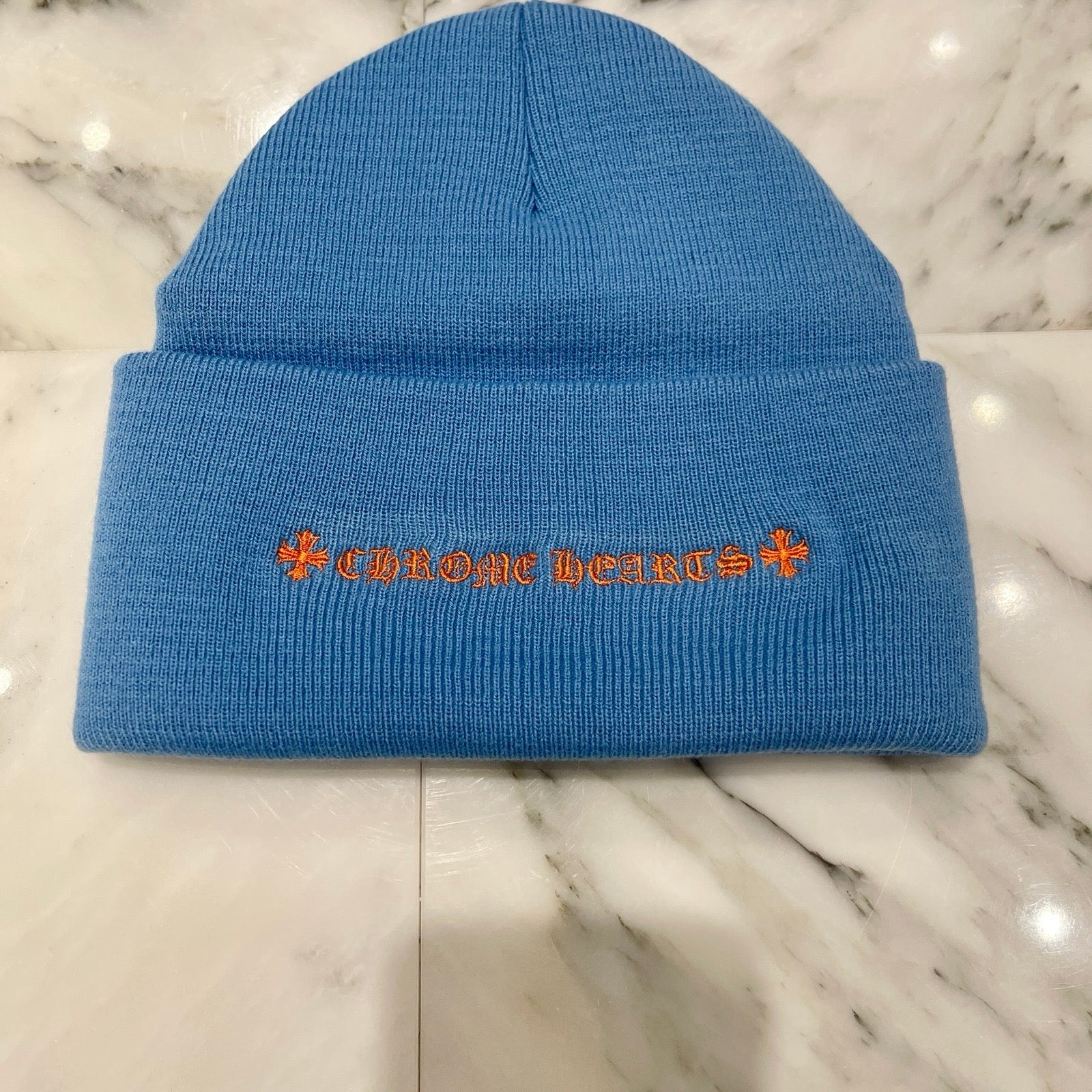 CHROME HEARTS Triple Cross Embroidery Beanie Size ONE SIZE（23cm