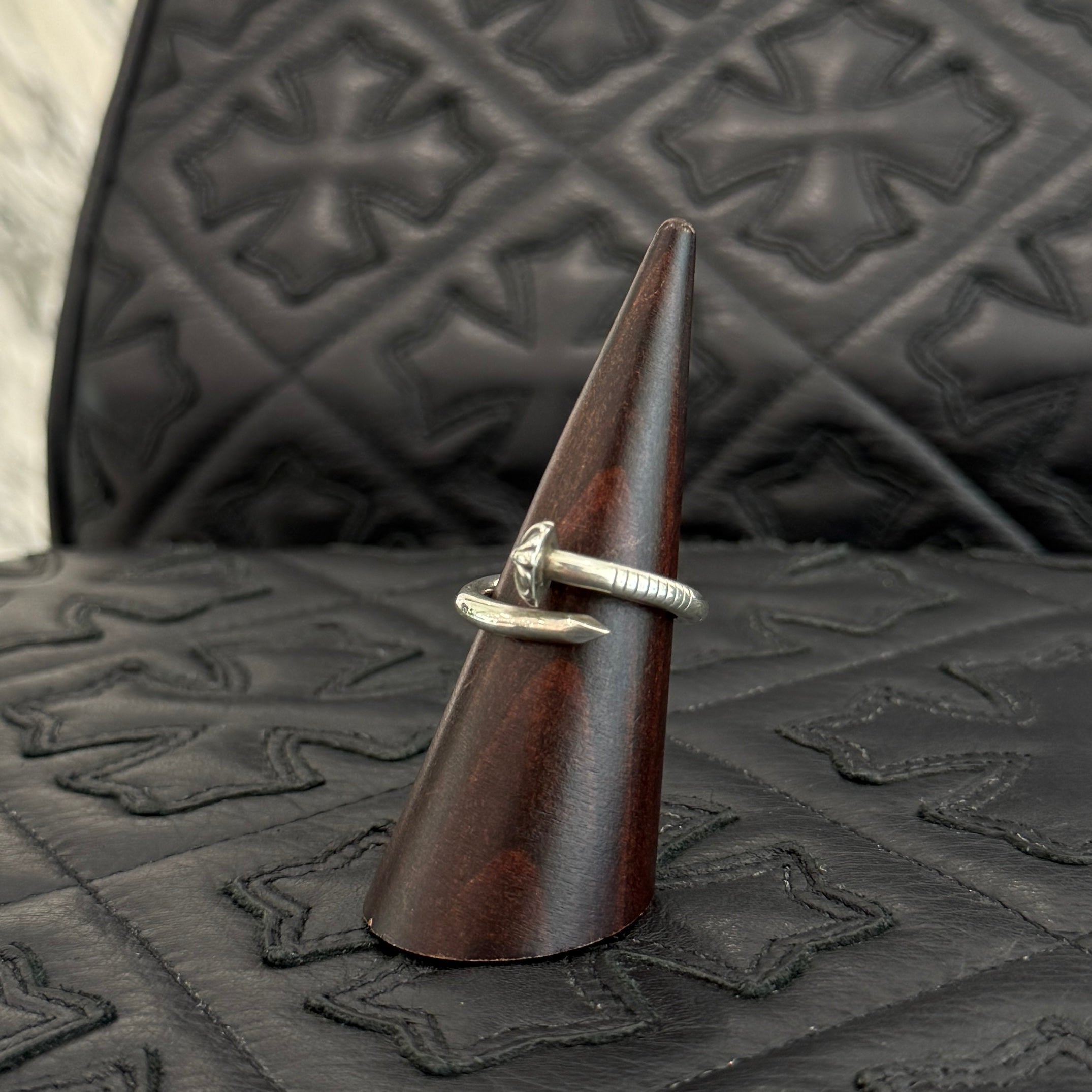 CHROME HEARTS Nail Cross Ball Ring Size 20号 クロムハーツ ネイル クロスボール リング サイズ20号