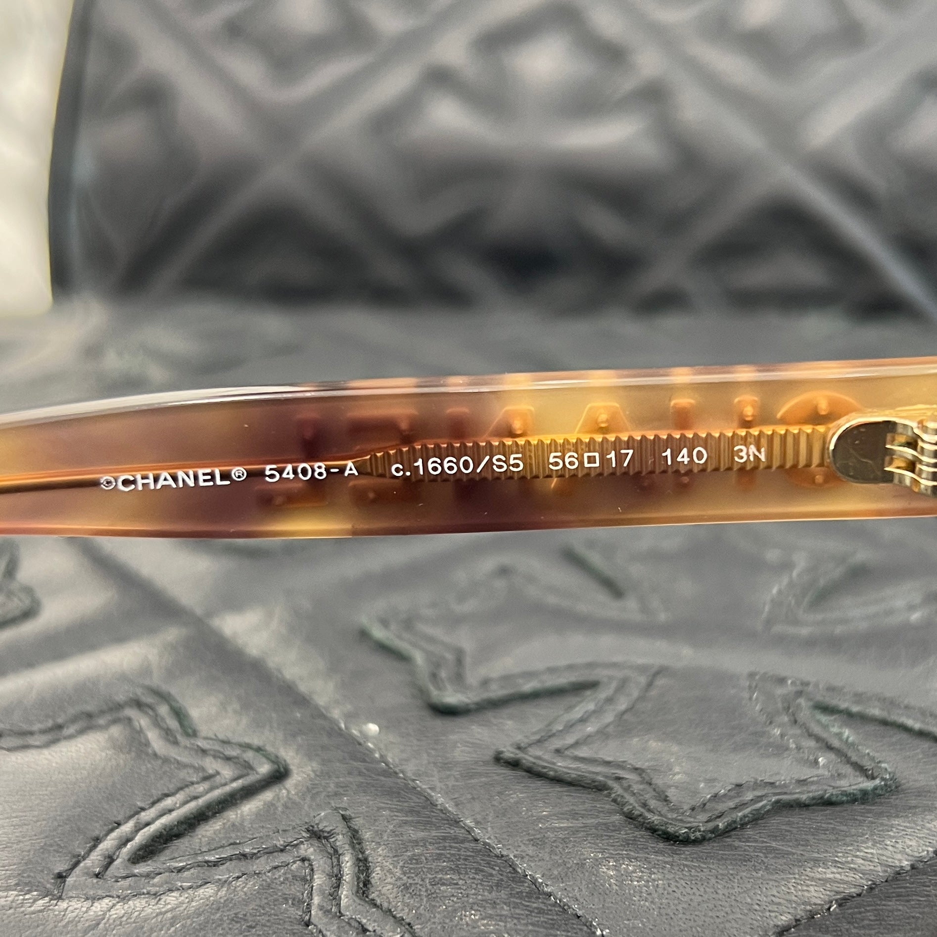 CHANEL Square Shape Sunglasses 5408-A c.1660/S5 56□17 140