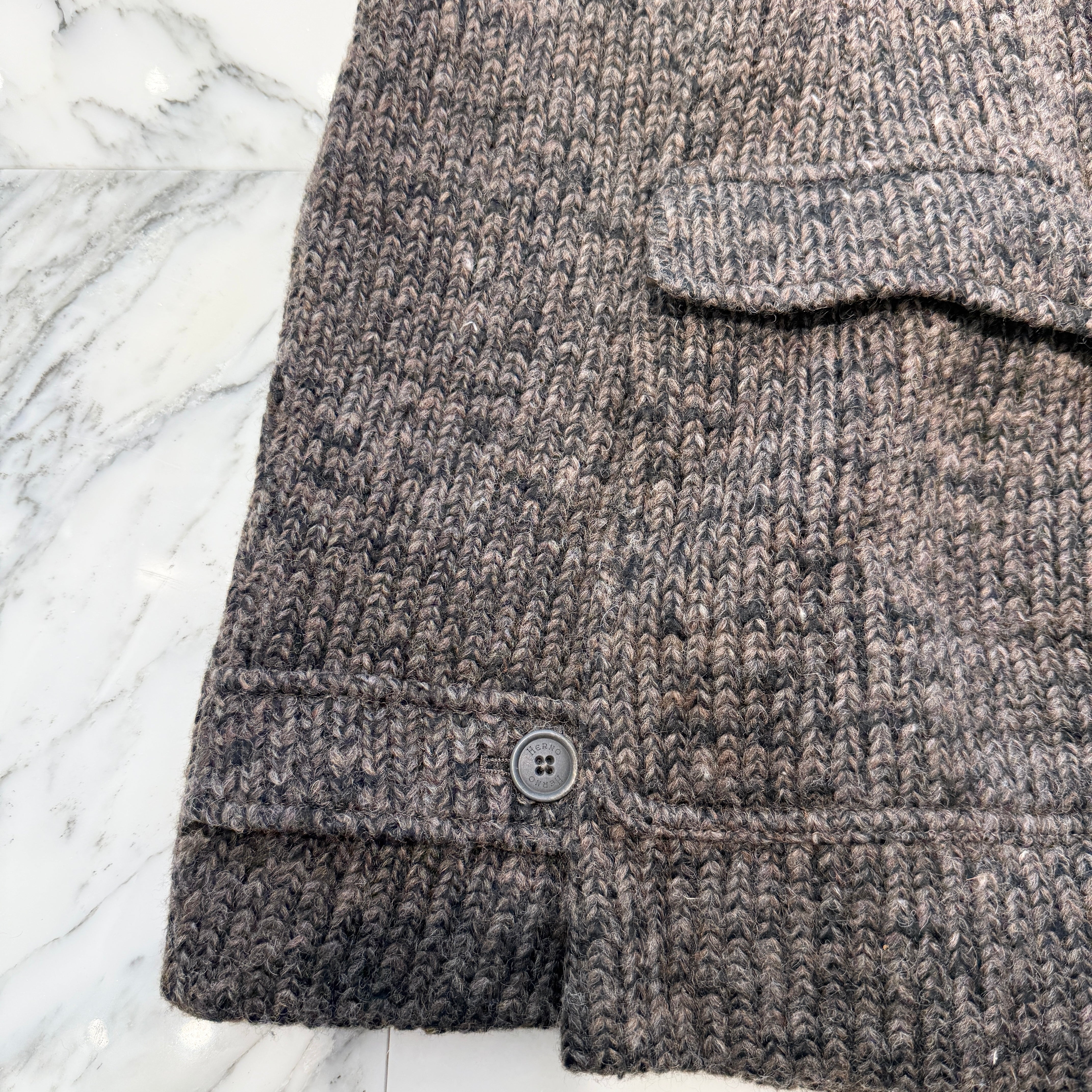 HERNO ESTERNO-OUTSIDE WOOL DUFFEL COAT 71317-5-39744-8900 Size 50 ヘルノ エスターノアウトサイド ウール ダッフル コート サイズ50