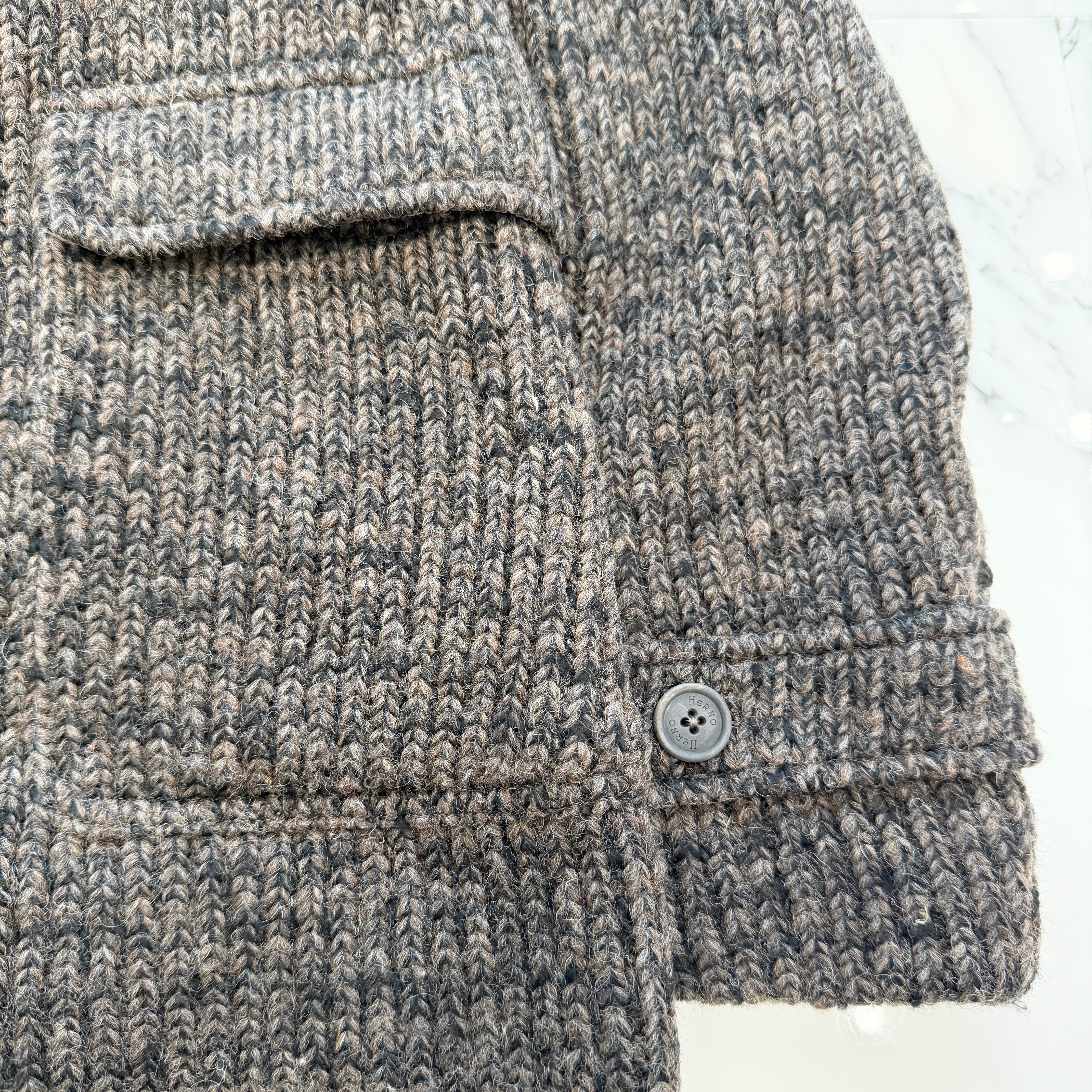 HERNO ESTERNO-OUTSIDE WOOL DUFFEL COAT 71317-5-39744-8900 Size 50 ヘルノ エスターノアウトサイド ウール ダッフル コート サイズ50