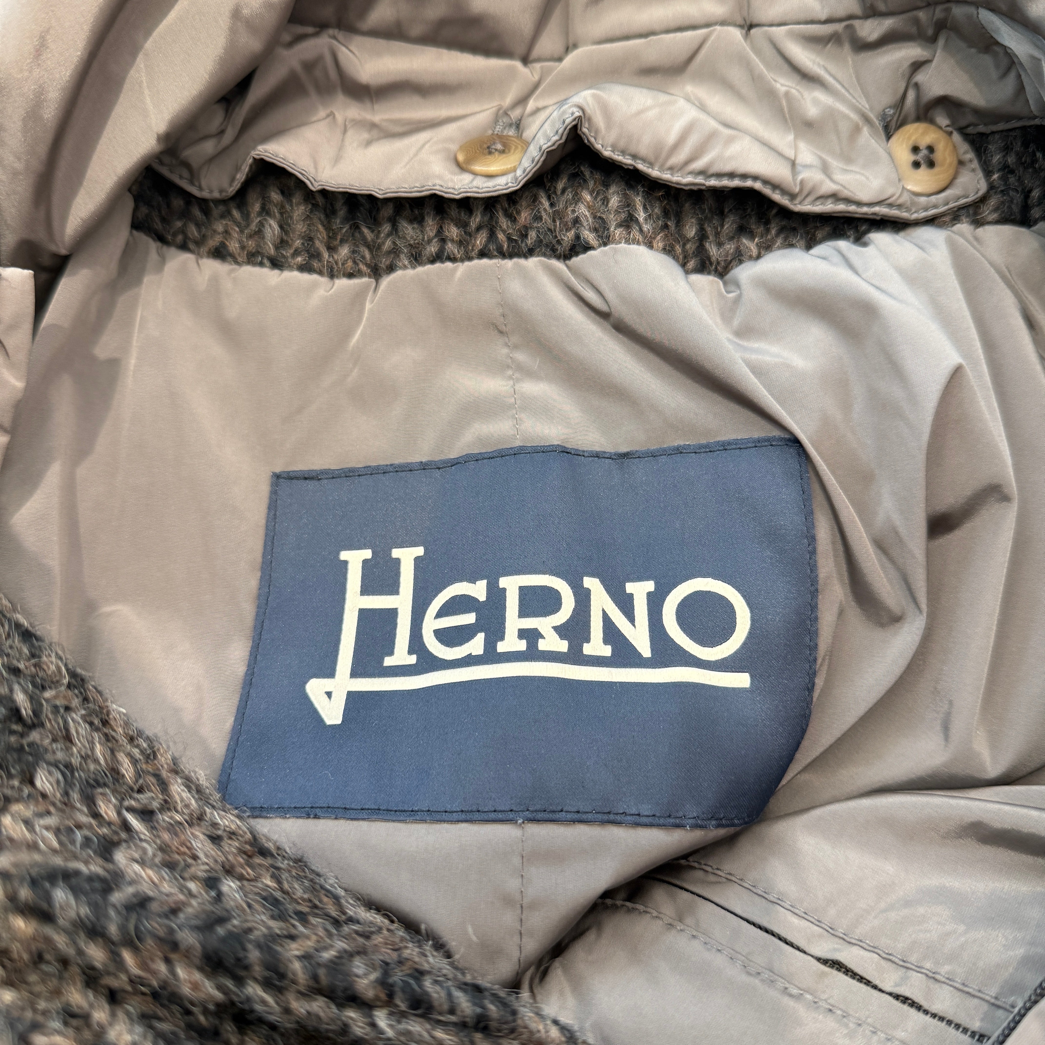 HERNO ESTERNO-OUTSIDE WOOL DUFFEL COAT 71317-5-39744-8900 Size 50 ヘルノ エスターノアウトサイド ウール ダッフル コート サイズ50