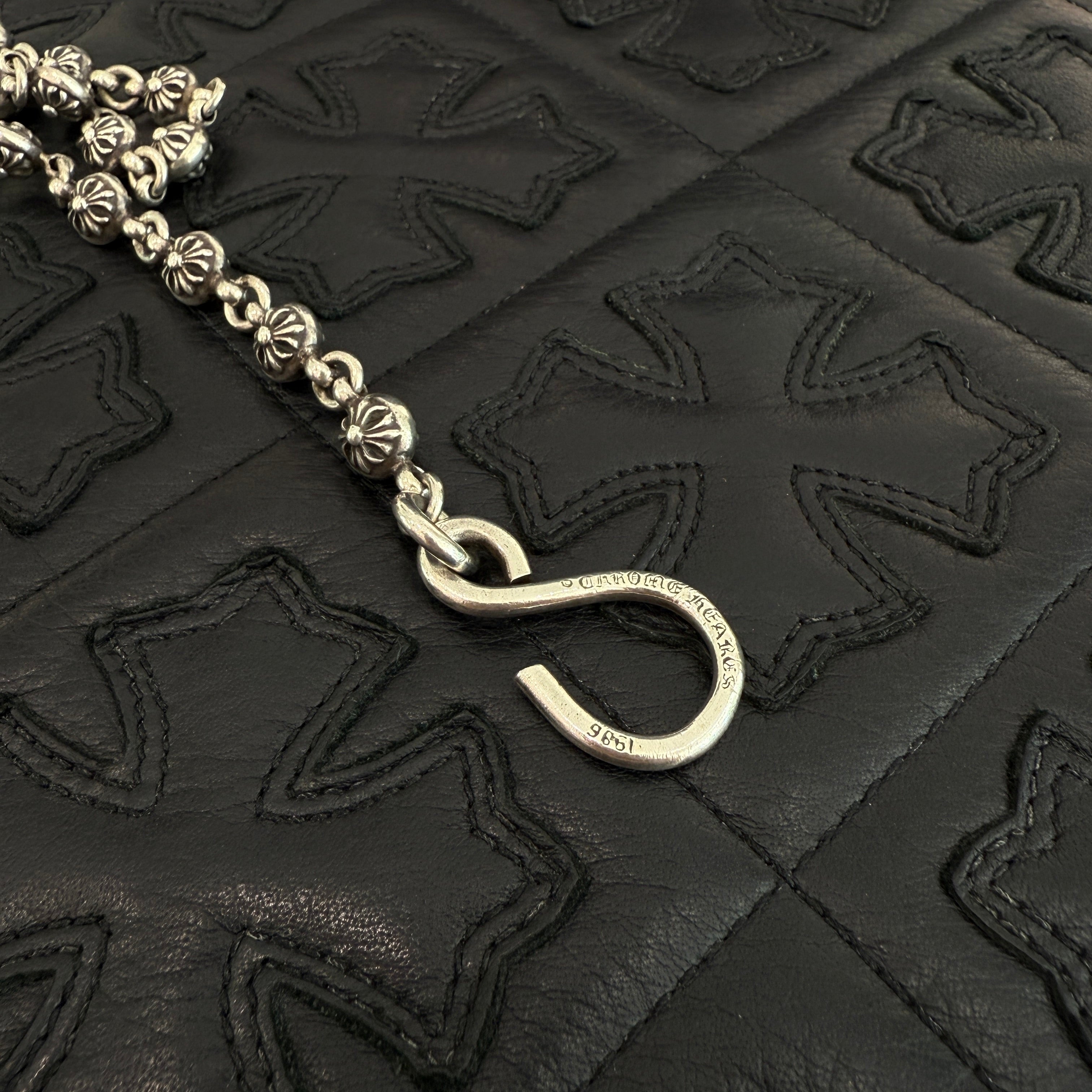 CHROME HEARTS 1 SHORT CLIP Cross Ball Wallet Chain クロムハーツ 1ショート クリップ クロスボール ウォレットチェーン
