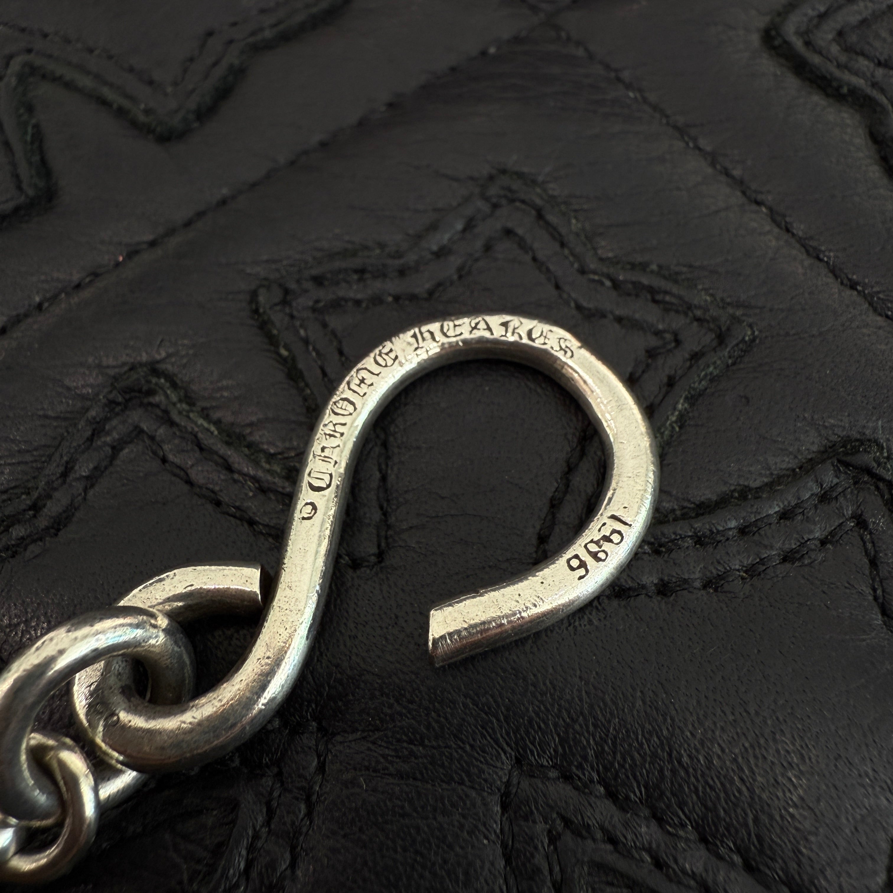 CHROME HEARTS 1 SHORT CLIP Cross Ball Wallet Chain クロムハーツ 1ショート クリップ クロスボール ウォレットチェーン