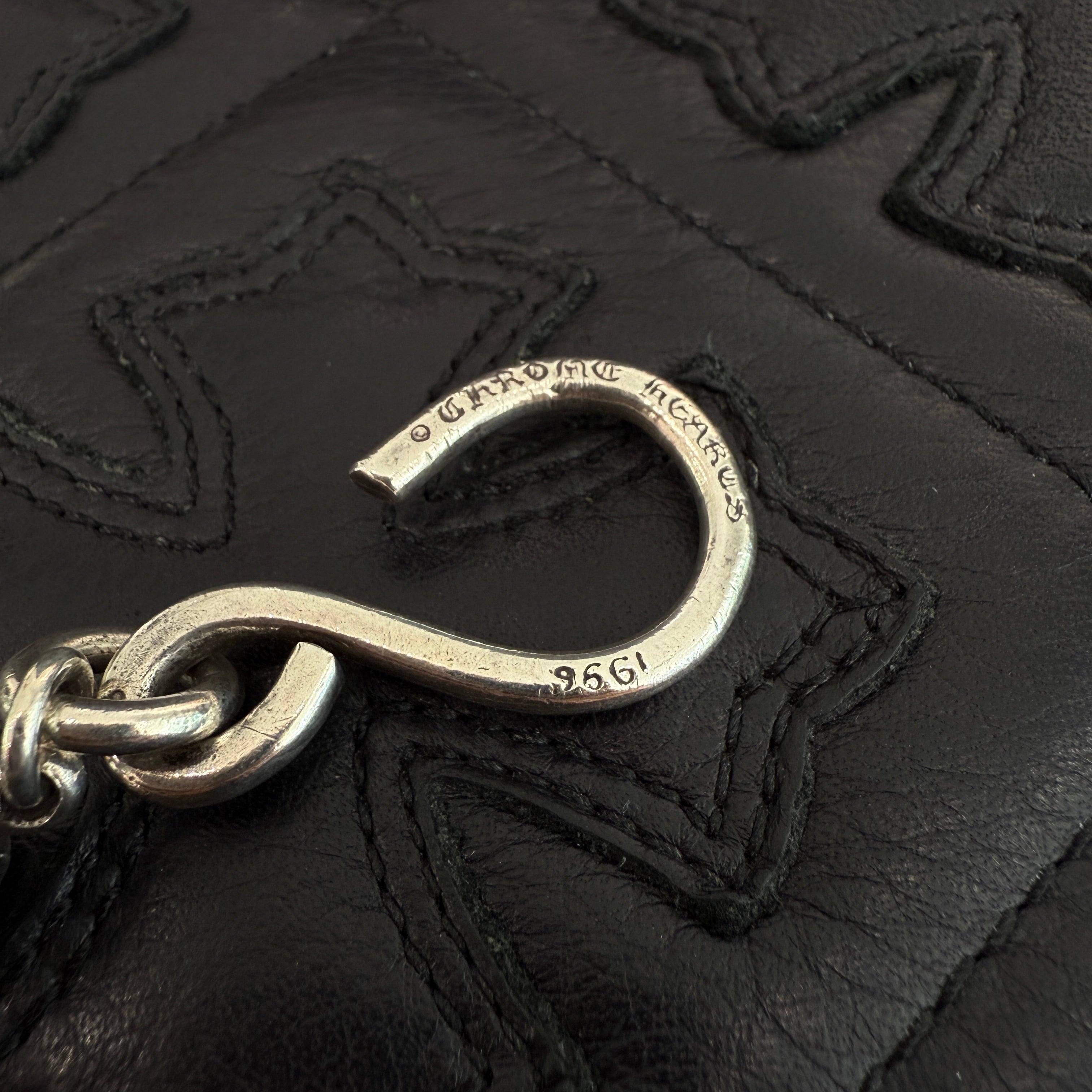 CHROME HEARTS 1 SHORT CLIP Cross Ball Wallet Chain クロムハーツ 1ショート クリップ クロスボール ウォレットチェーン