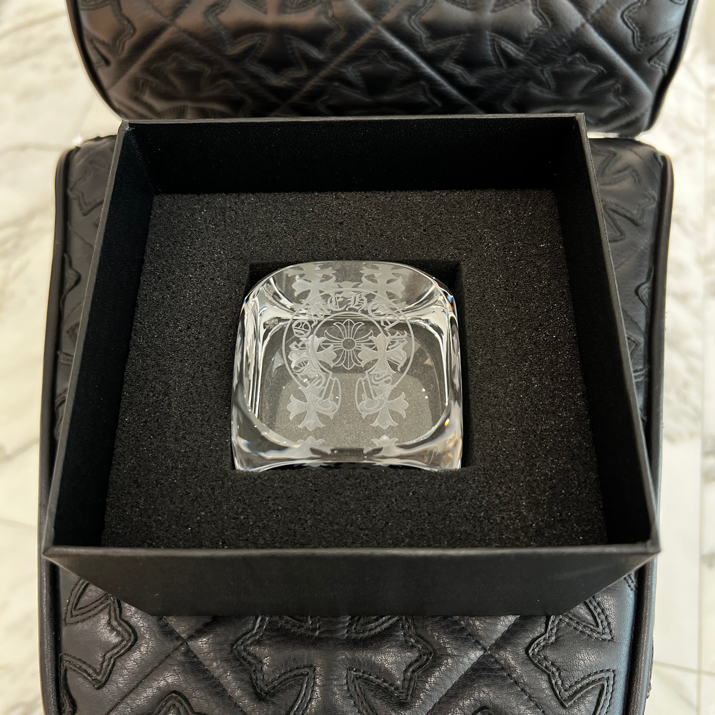 CHROME HEARTS × Baccarat Crystal Paperweight クロムハーツ