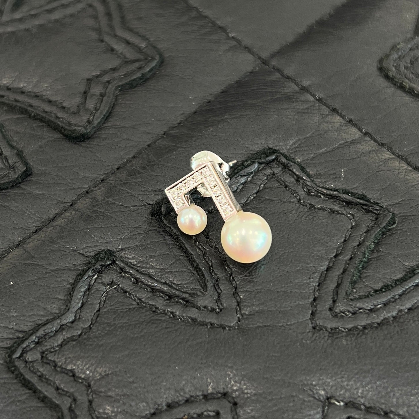 TASAKI Balance Note Diamond Pave Earrings E-3979-18KWG タサキ バランスノート ダイヤモンド パヴェ イヤリング ピアス