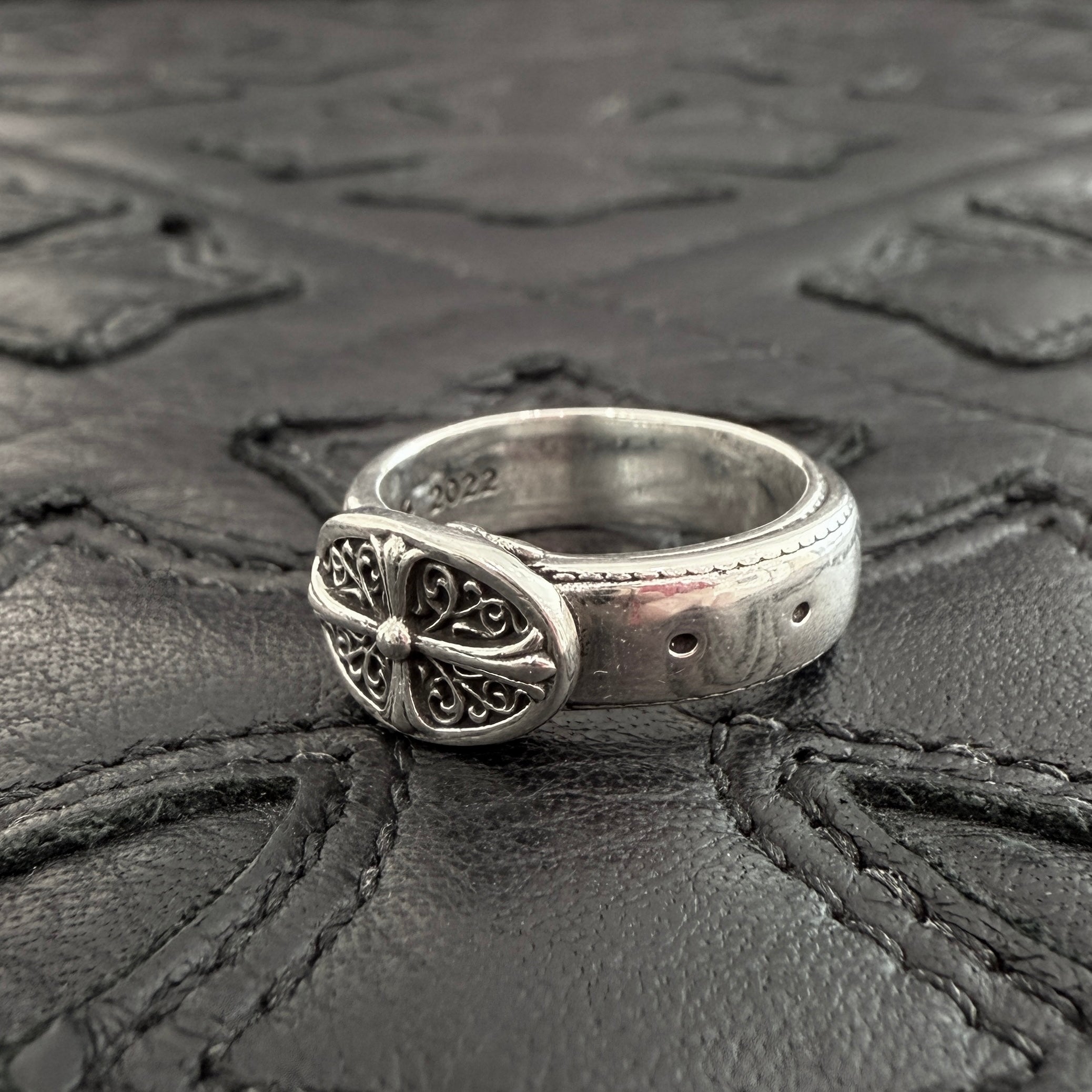 CHROME HEARTS Classic Oval Cross Belt Ring Size 11号 クロムハーツ クラシック オーバルクロス ベルトリング サイズ11号