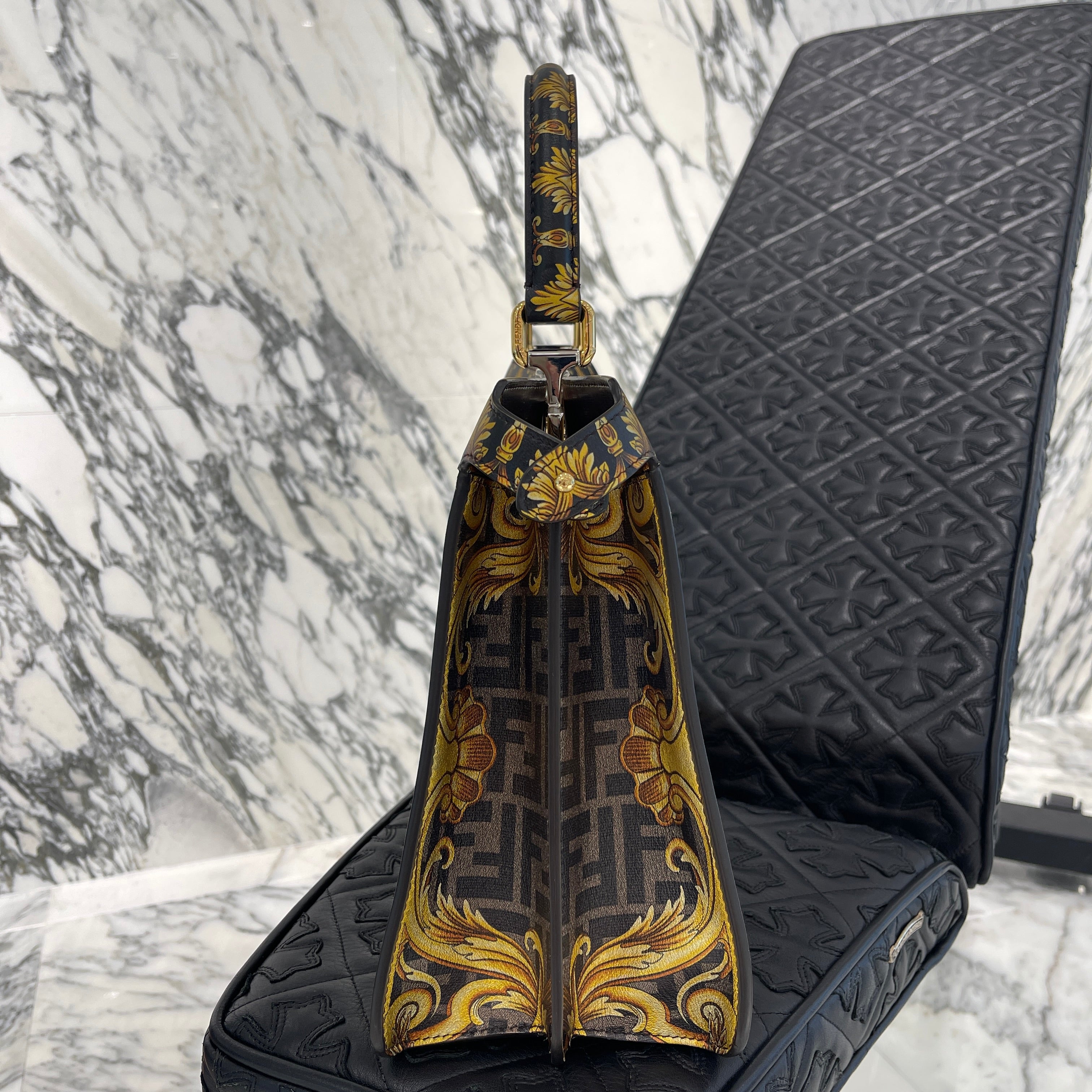 FENDI × VERSACE 2022SS FENDACE Peekaboo Bag 8BN321 フェンディ × ヴェルサーチェ フェンダーチェ ピーカブー バッグ