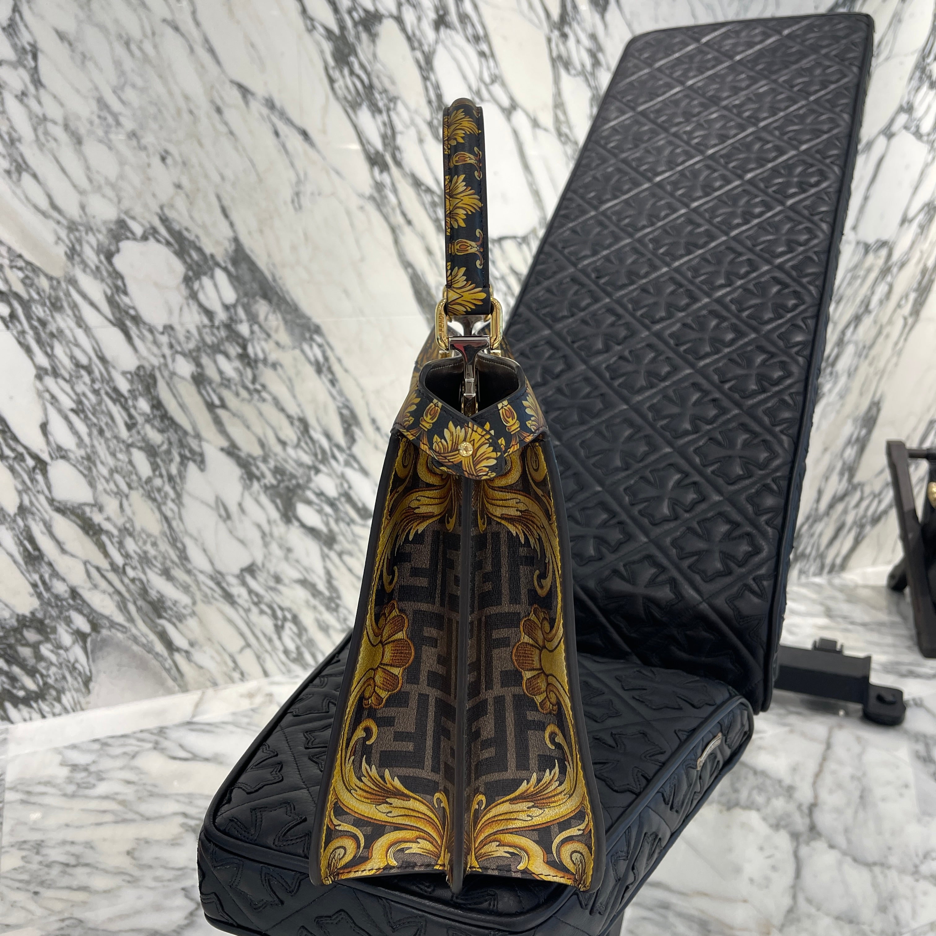 FENDI × VERSACE 2022SS FENDACE Peekaboo Bag 8BN321 フェンディ × ヴェルサーチェ フェンダーチェ ピーカブー バッグ