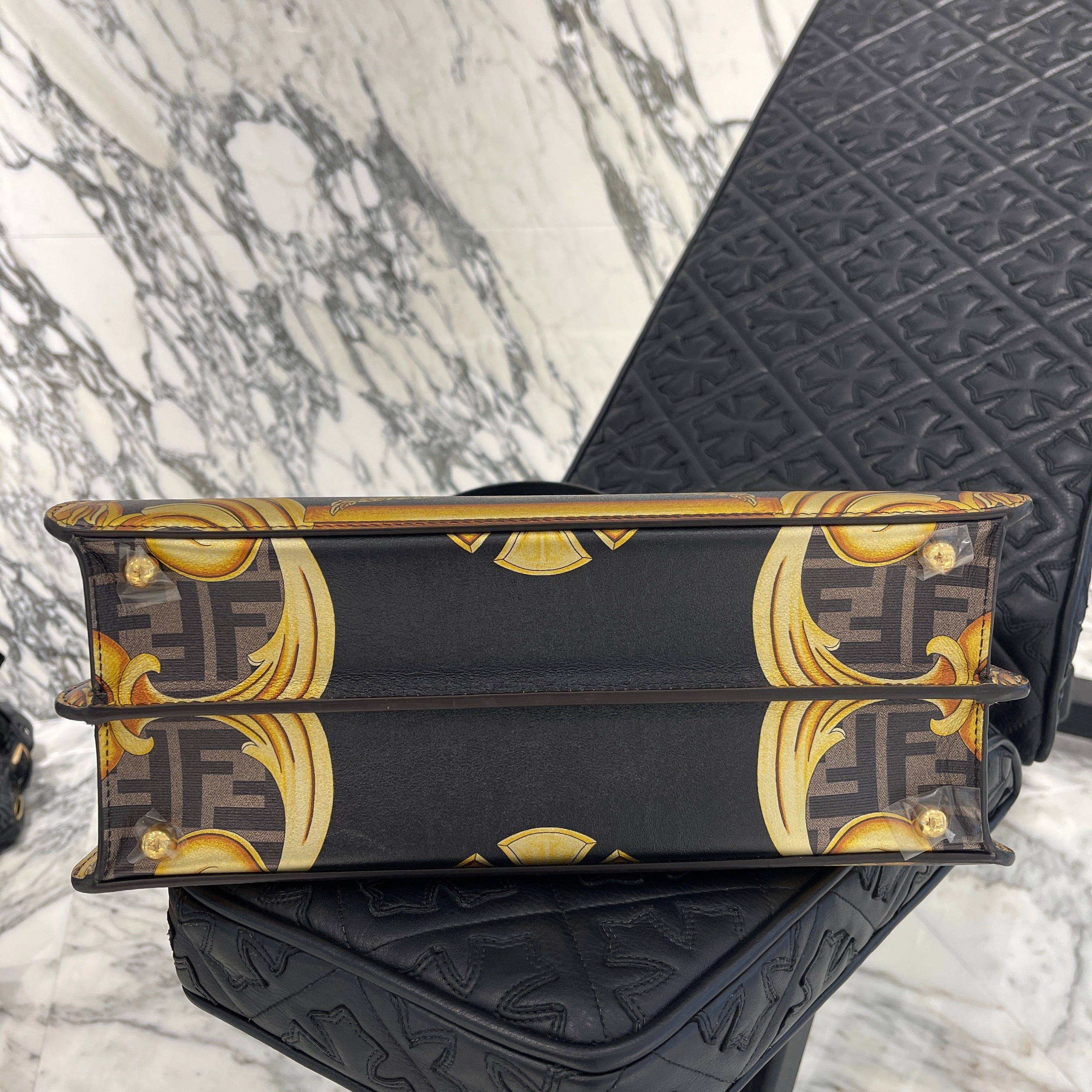 FENDI × VERSACE 2022SS FENDACE Peekaboo Bag 8BN321 フェンディ × ヴェルサーチェ フェンダーチェ ピーカブー バッグ