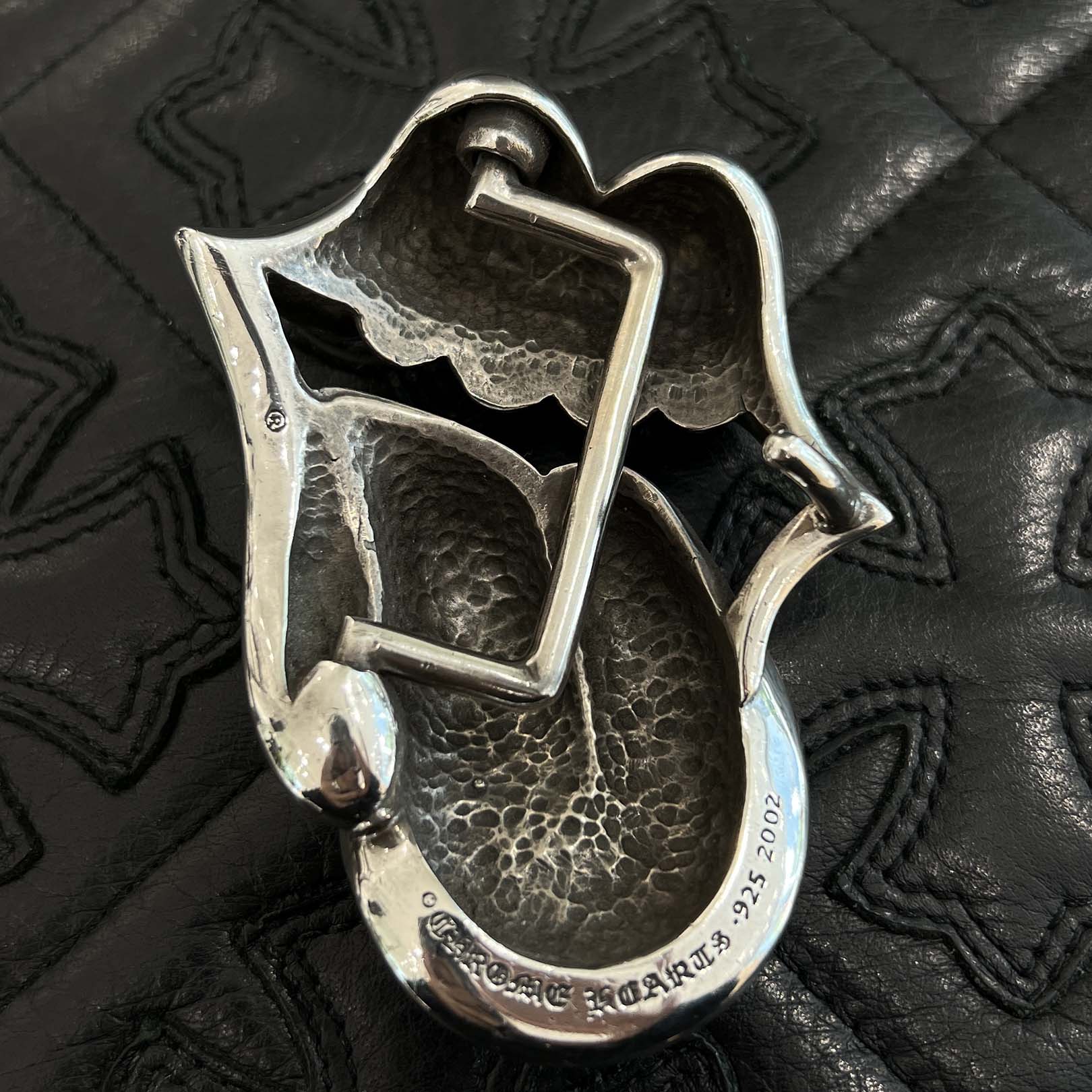 CHROME HEARTS × The Rolling Stones Lip And Tongue Silver Buckle