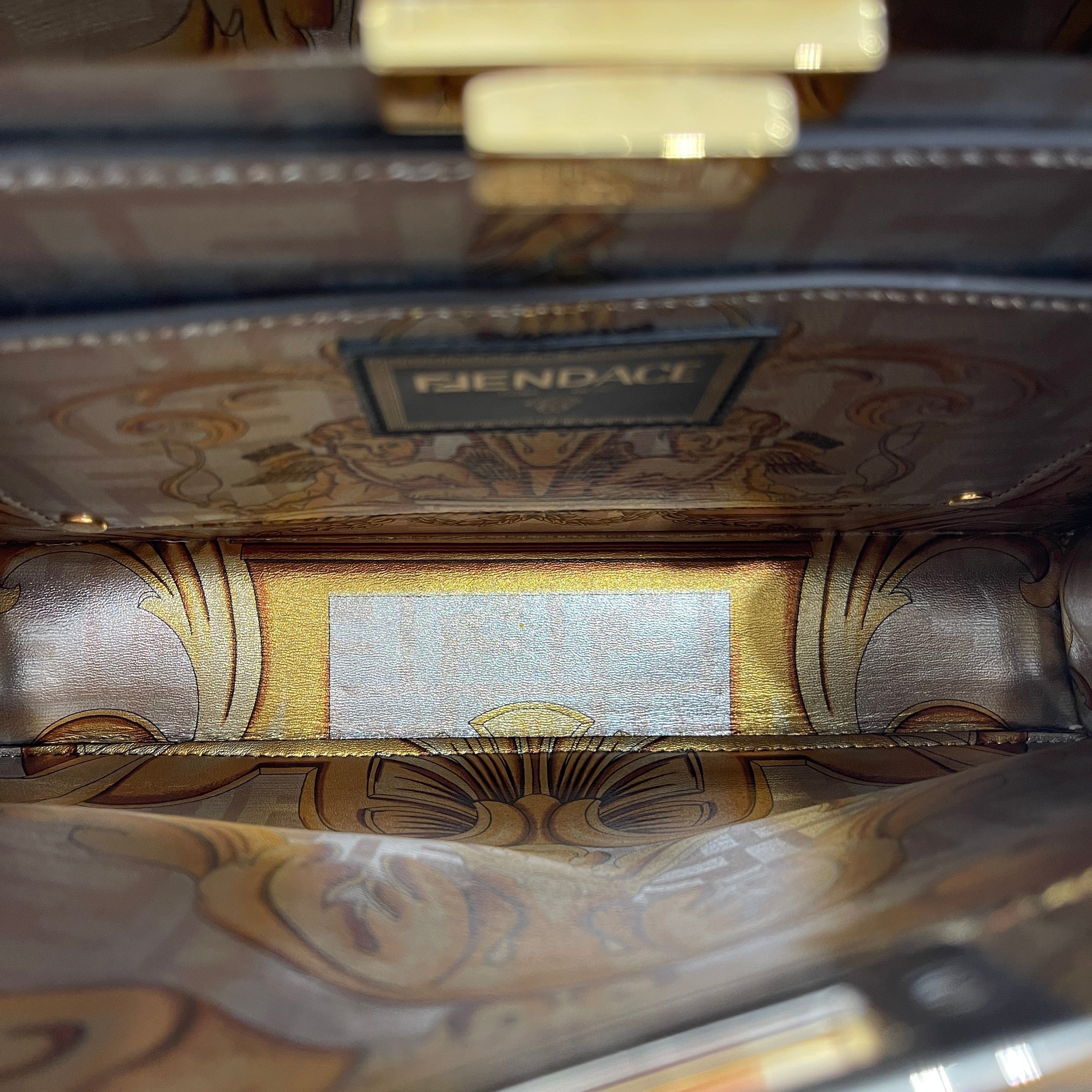 FENDI × VERSACE 2022SS FENDACE Peekaboo Bag 8BN321 フェンディ × ヴェルサーチェ フェンダーチェ ピーカブー バッグ