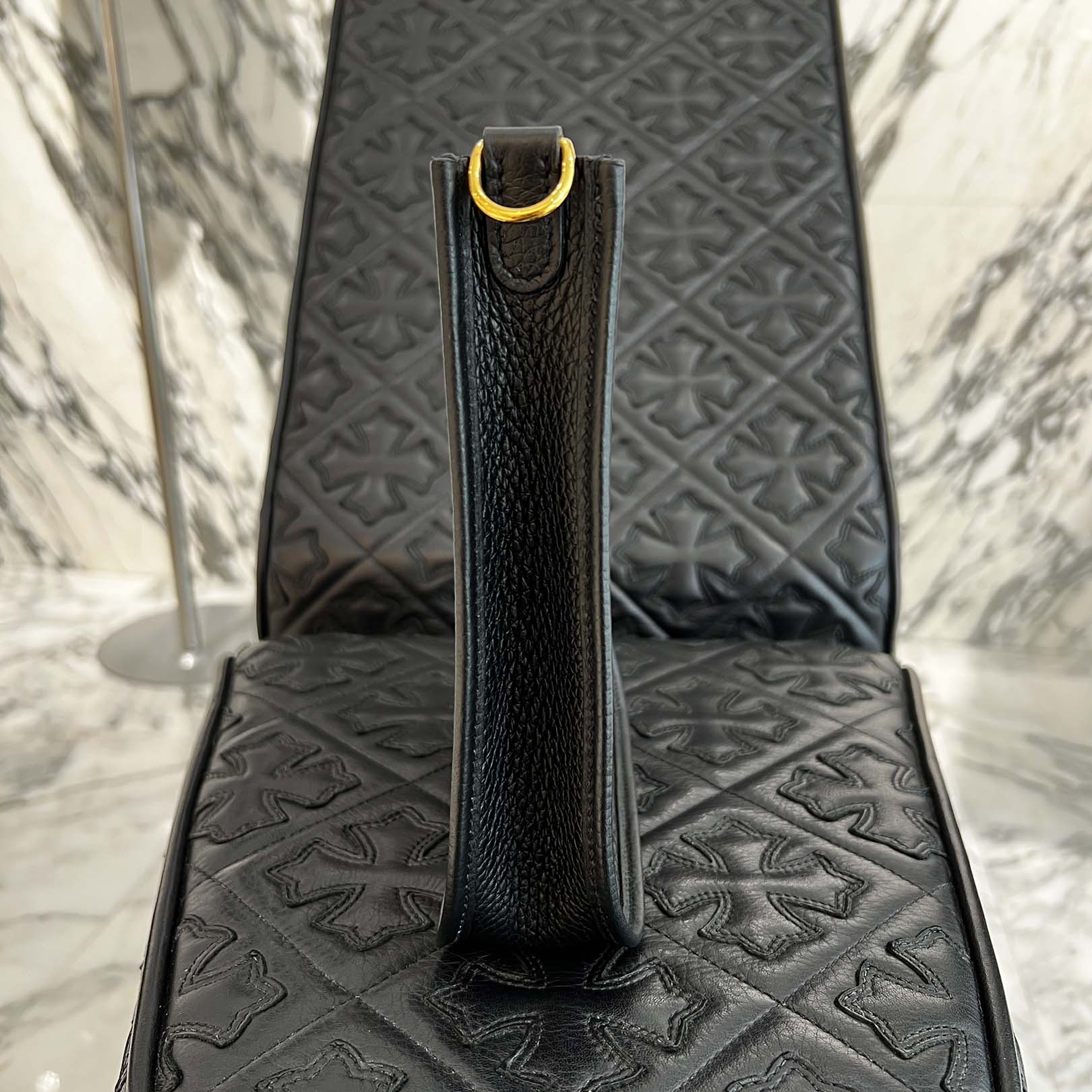 HERMES Evelyn Amazon TPM "NOIR" B刻印 エルメス エブリン アマゾン TPM "ノワール" レザーショルダーバッグ B刻印