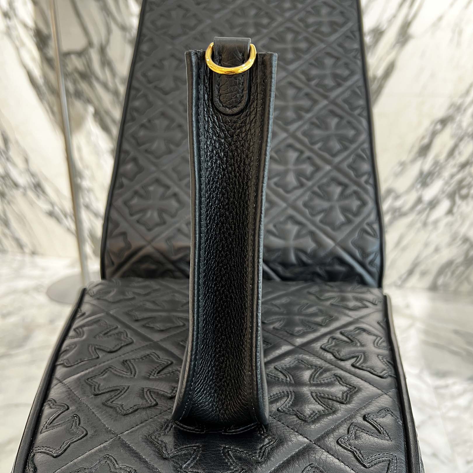 HERMES Evelyn Amazon TPM "NOIR" B刻印 エルメス エブリン アマゾン TPM "ノワール" レザーショルダーバッグ B刻印