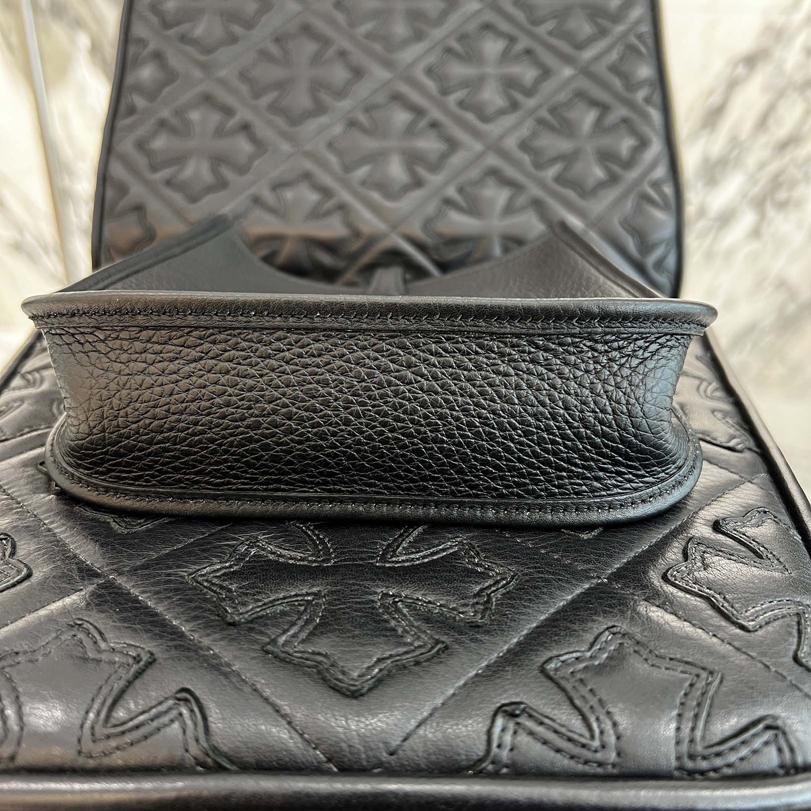 HERMES Evelyn Amazon TPM "NOIR" B刻印 エルメス エブリン アマゾン TPM "ノワール" レザーショルダーバッグ B刻印