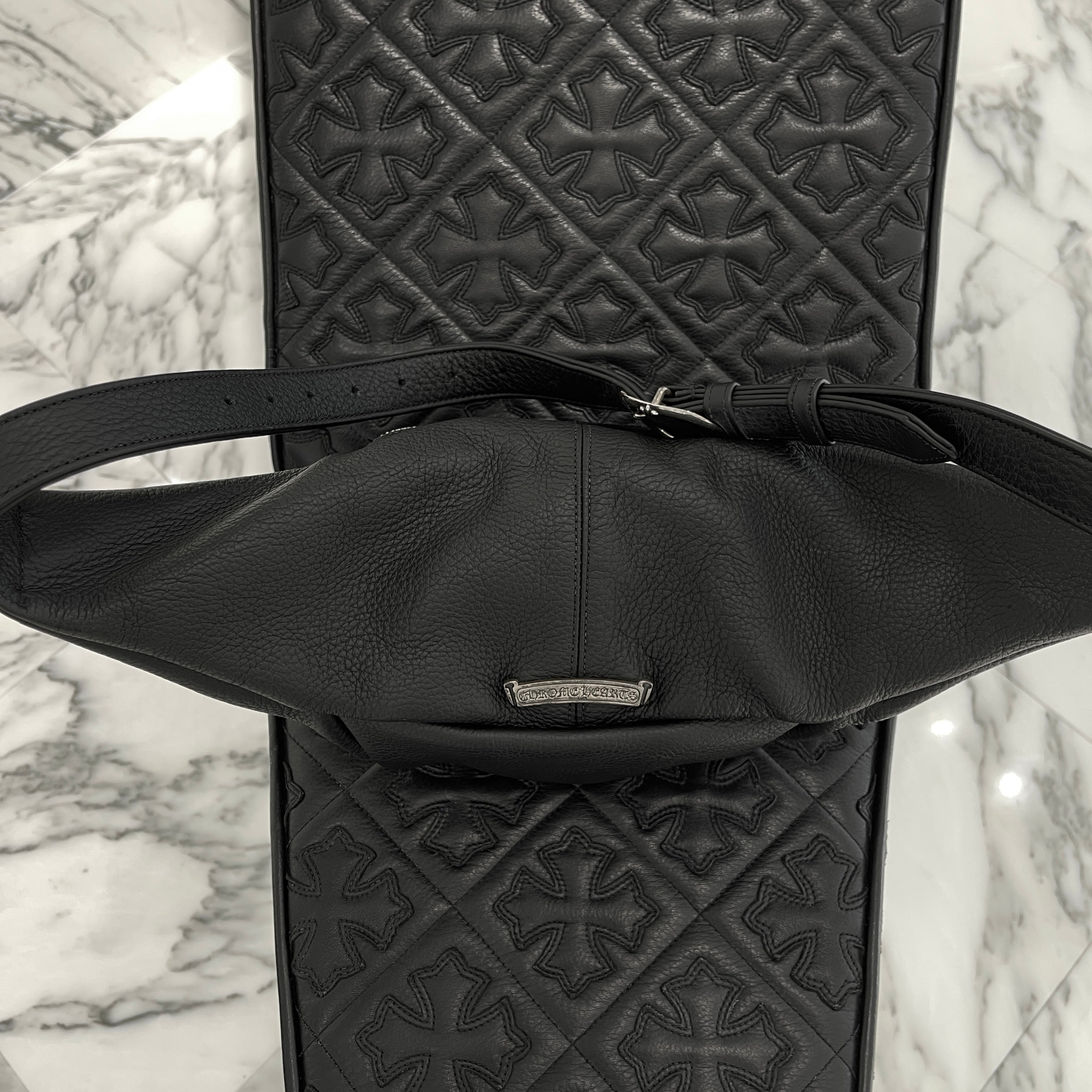 CHROME HEARTS 1 SNAT PACK MEDIUM LEATHER WAIST BAG クロムハーツ 1スナットパック ミディアムレザー ウェストバッグ