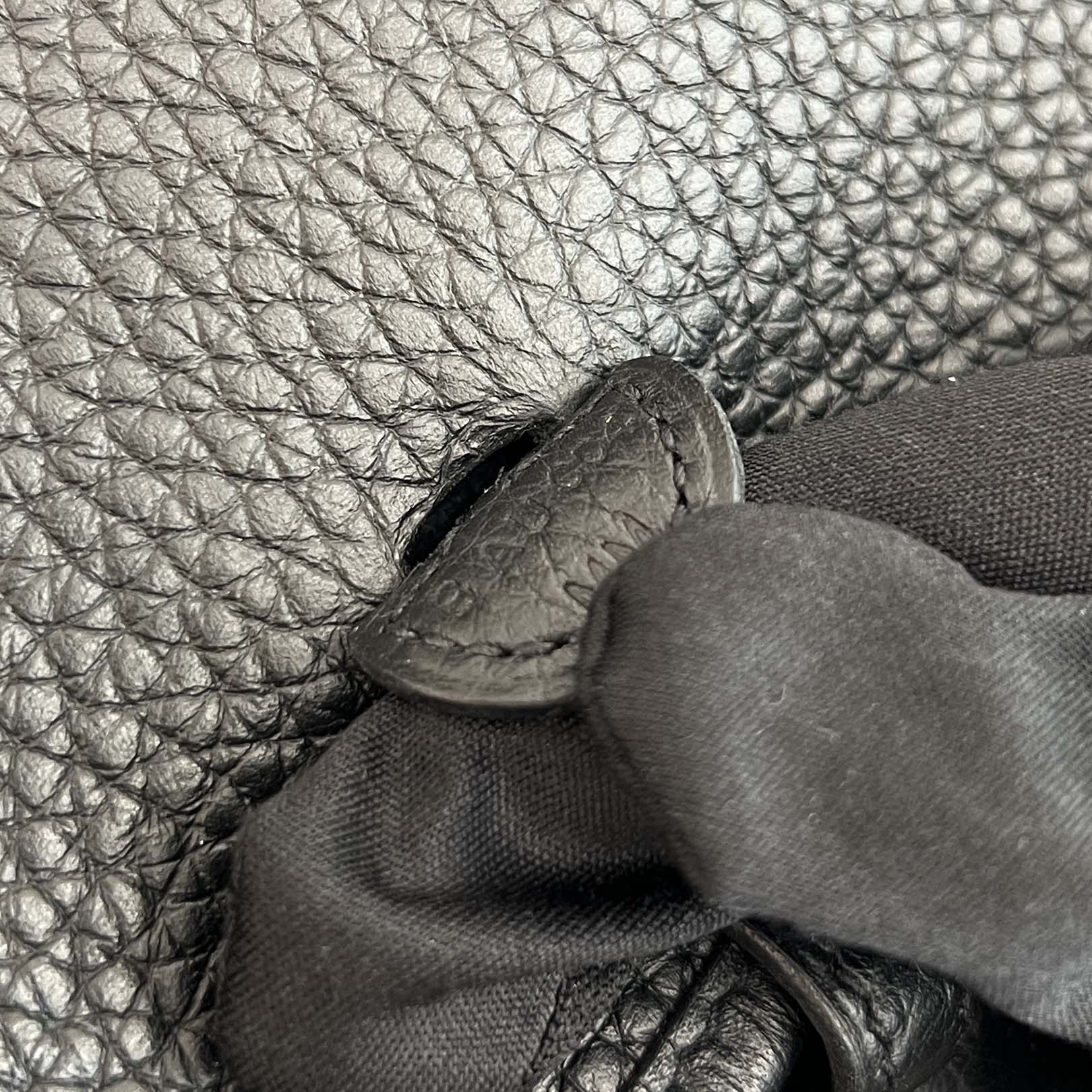 HERMES Evelyn Amazon TPM "NOIR" B刻印 エルメス エブリン アマゾン TPM "ノワール" レザーショルダーバッグ B刻印