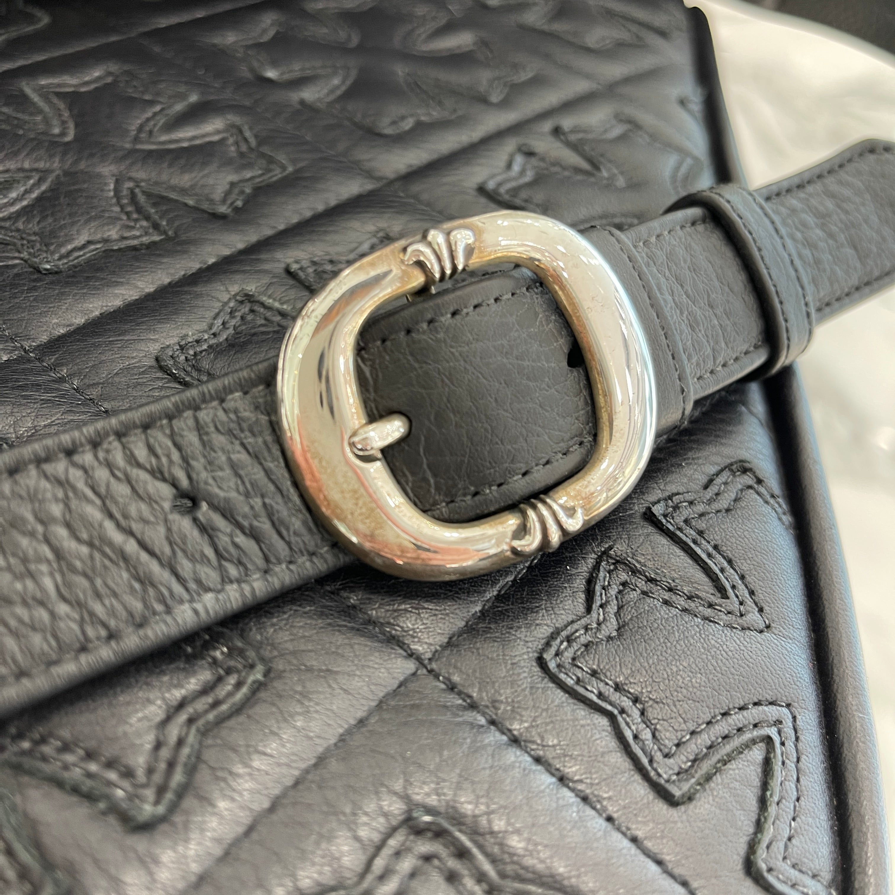 CHROME HEARTS 1 SNAT PACK MEDIUM LEATHER WAIST BAG クロムハーツ 1スナットパック ミディアムレザー ウェストバッグ