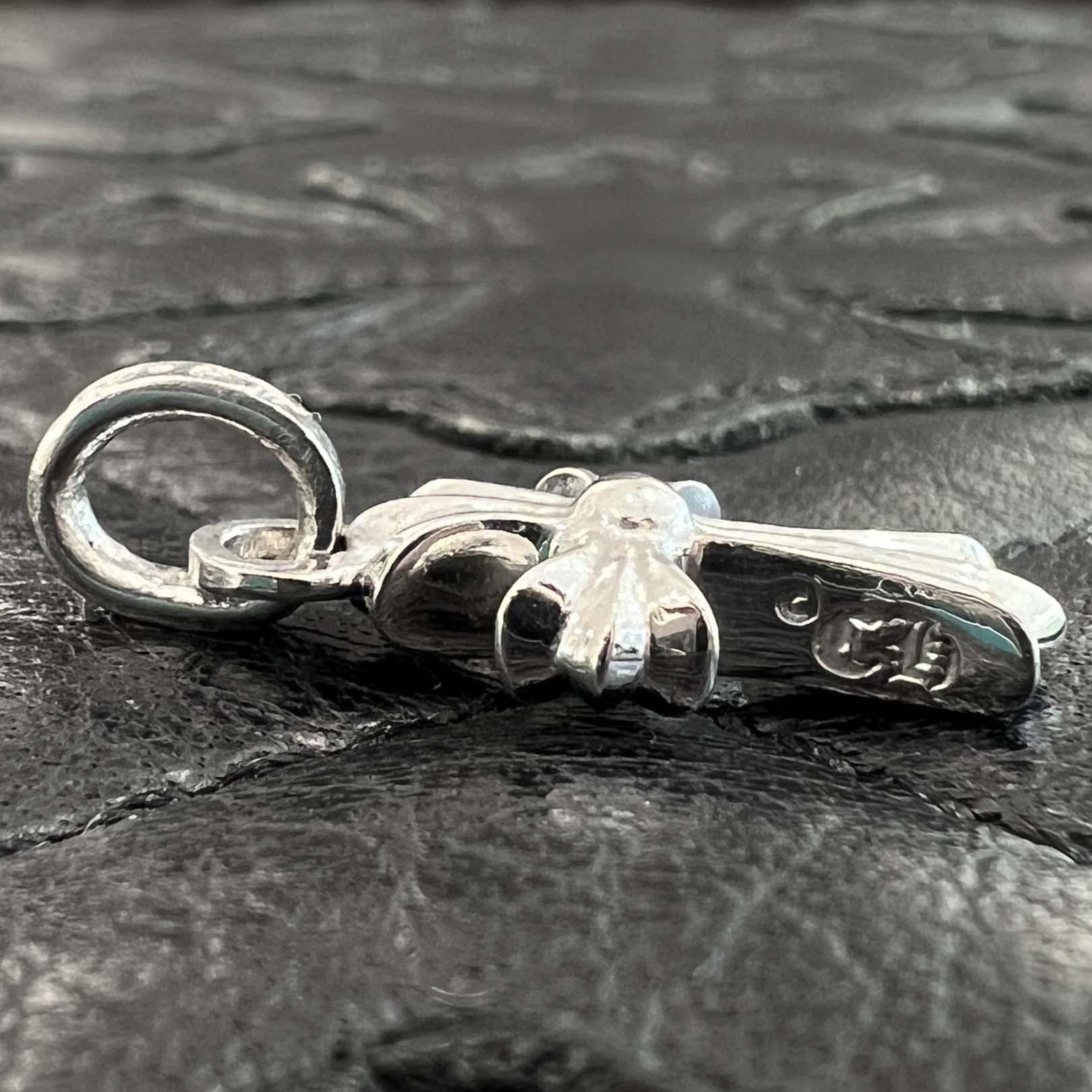 CHROME HEARTS 18K WG Baby Fat Charm Pave Diamond クロムハーツ 18K ホワイトゴールド ベビーファット チャーム パヴェダイヤ