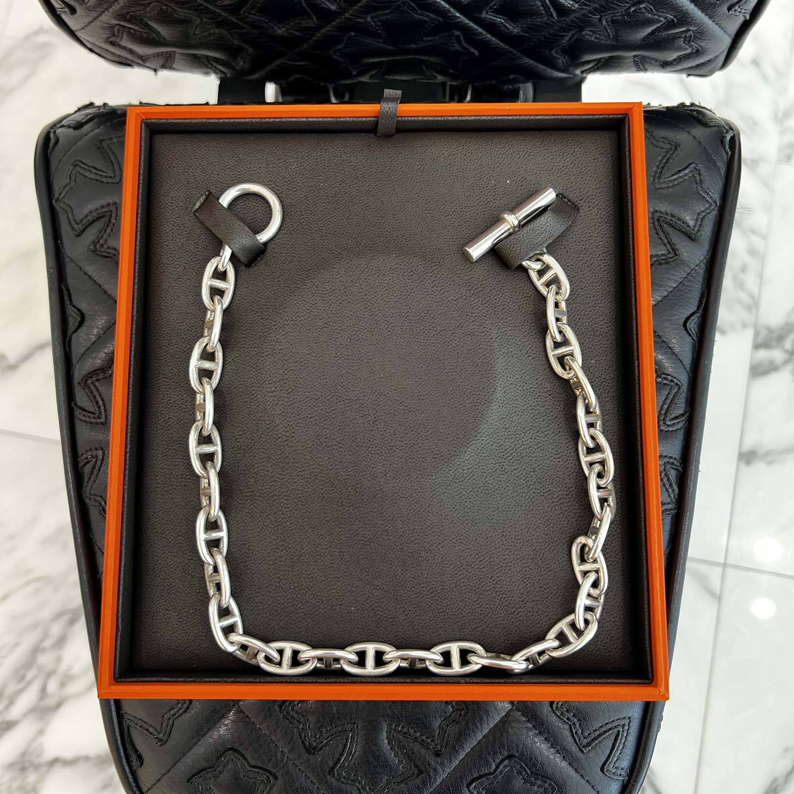 HERMES Chaine d’Ancre Necklace GM 29コマ エルメス シェーヌダンクル ネックレス GM 29コマ