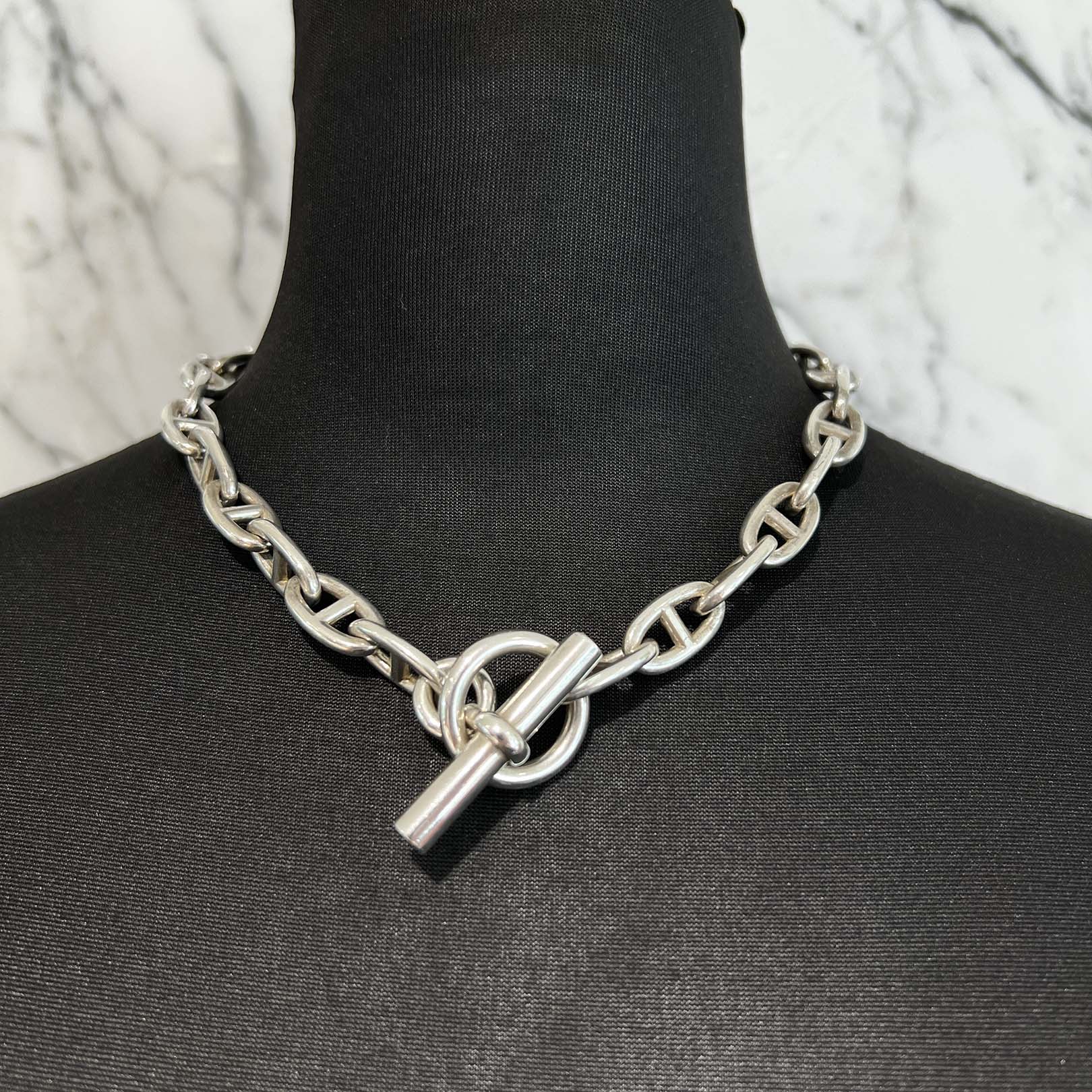 HERMES エルメス シェーヌダンクル GM 29コマ　ネックレス HERMES Chaine d'Ancre Necklace GM 29コマ エルメス