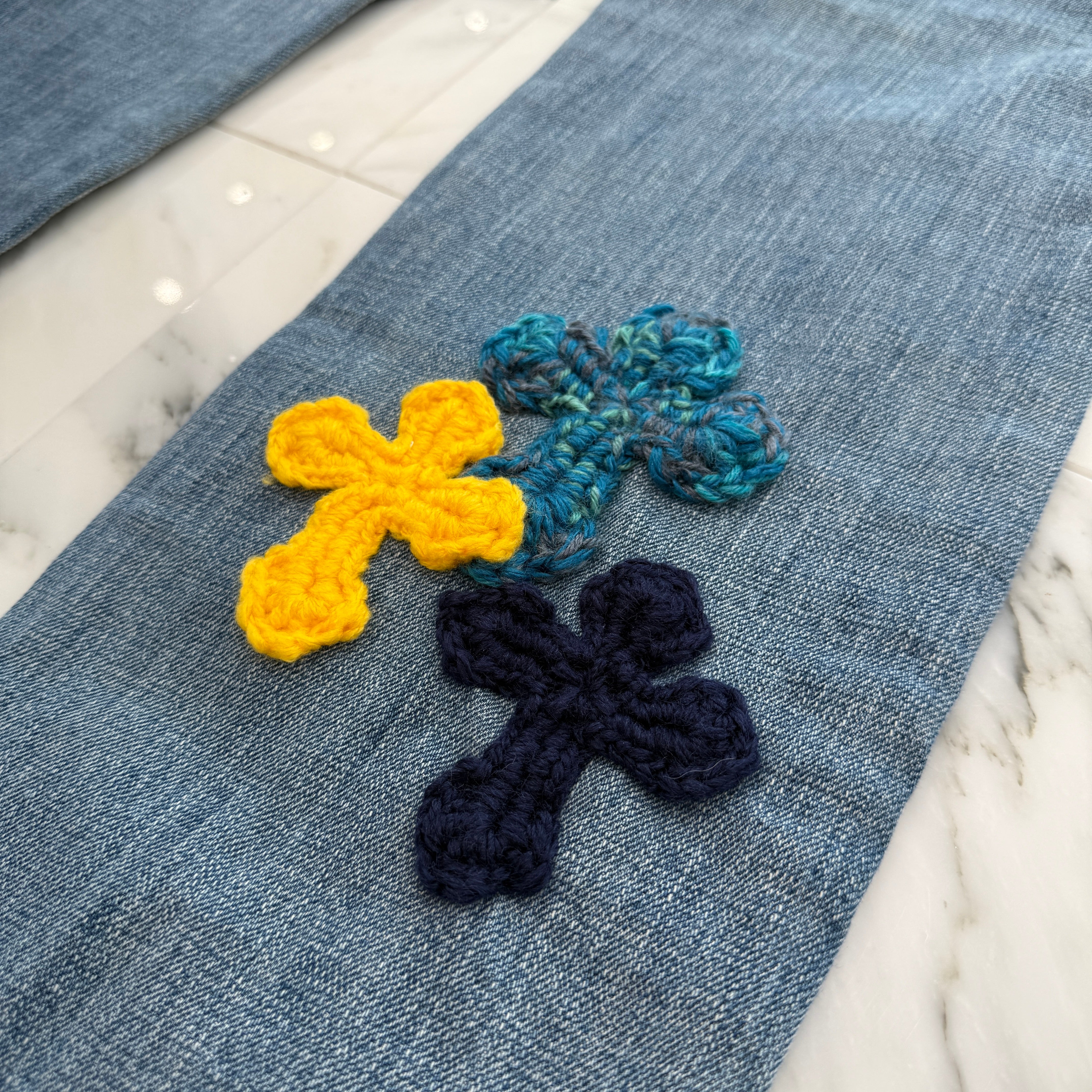 Y.A.R.N × Levi's 501 Body Knit Cross Denim Pants Size W32×L32 ヤーン×リーバイス 501 ボディ ニットクロス デニムパンツ サイズW32×L32