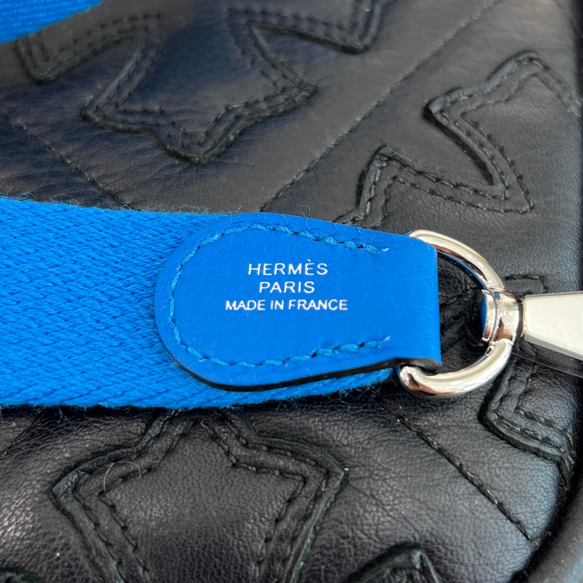 HERMES Evelyn TPM "Blue Royal" W刻印 エルメス エブリン TPM "ブルーロイヤル" レザーショルダーバッグ W刻印