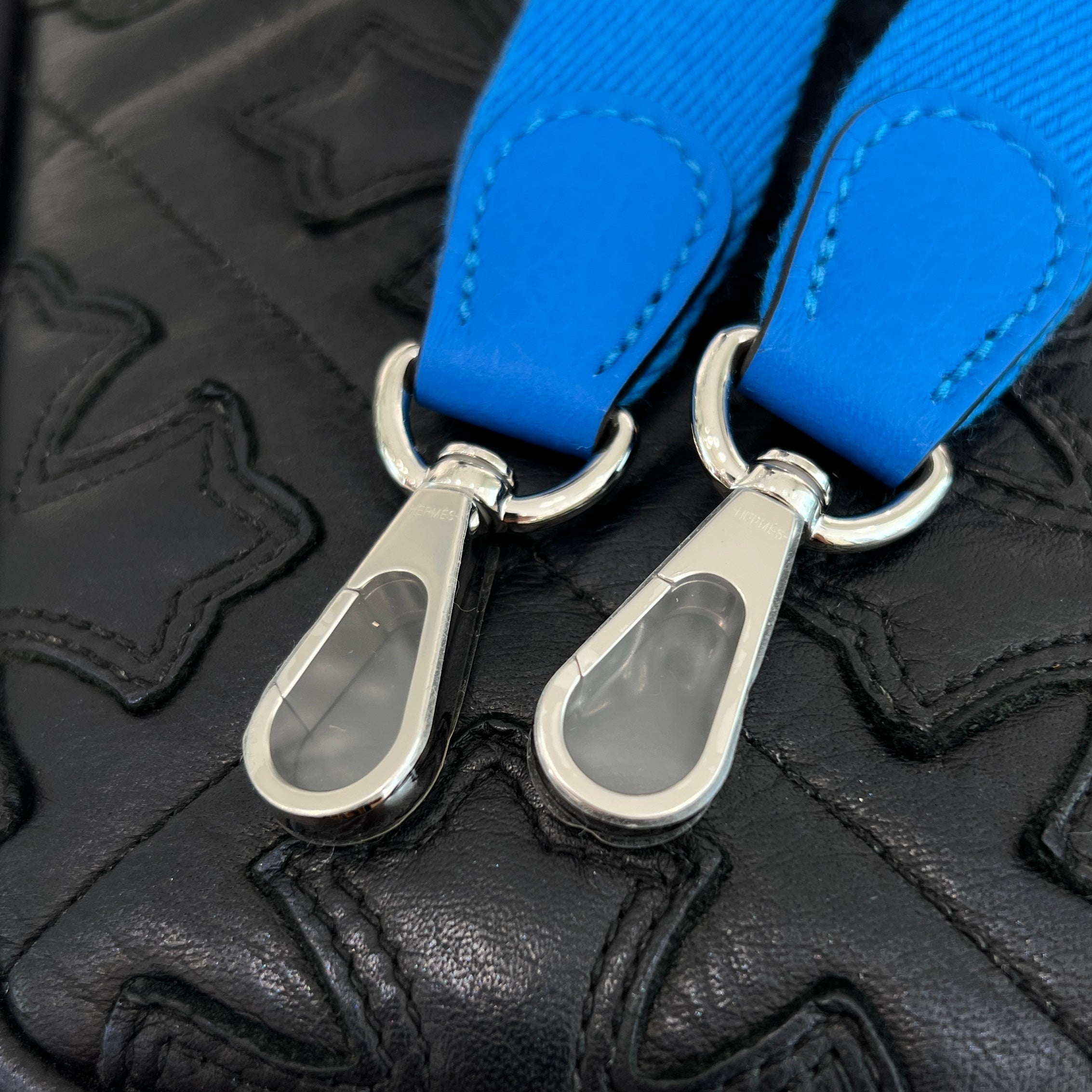 HERMES Evelyn TPM "Blue Royal" W刻印 エルメス エブリン TPM "ブルーロイヤル" レザーショルダーバッグ W刻印