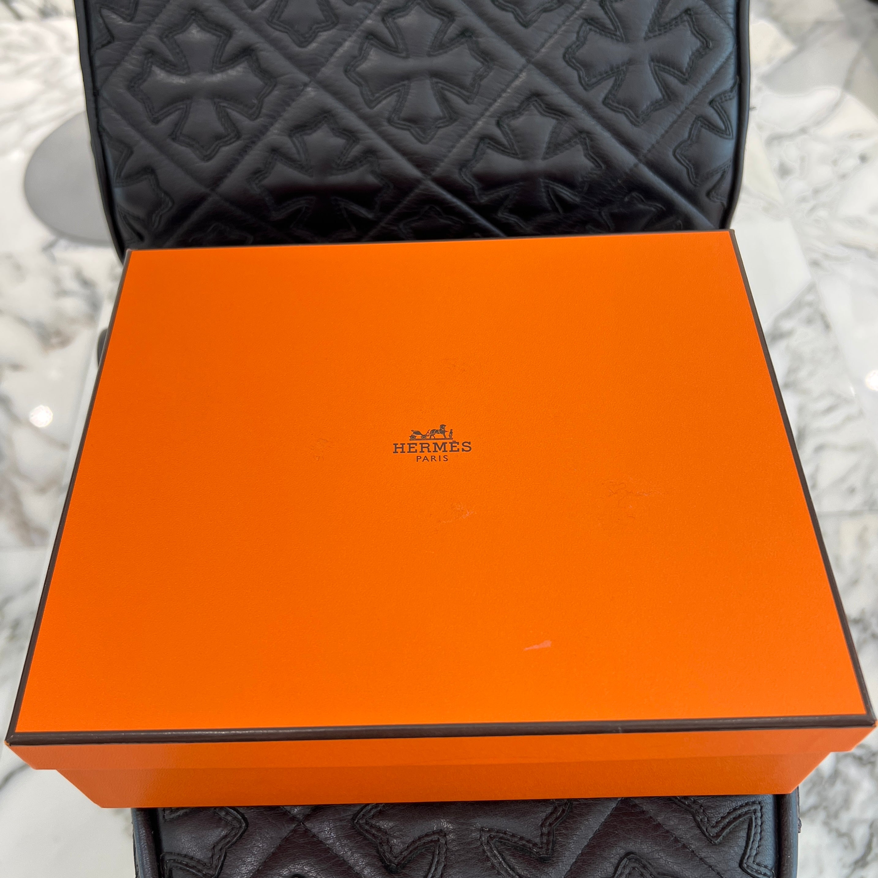 HERMES Evelyn TPM "Blue Royal" W刻印 エルメス エブリン TPM "ブルーロイヤル" レザーショルダーバッグ W刻印