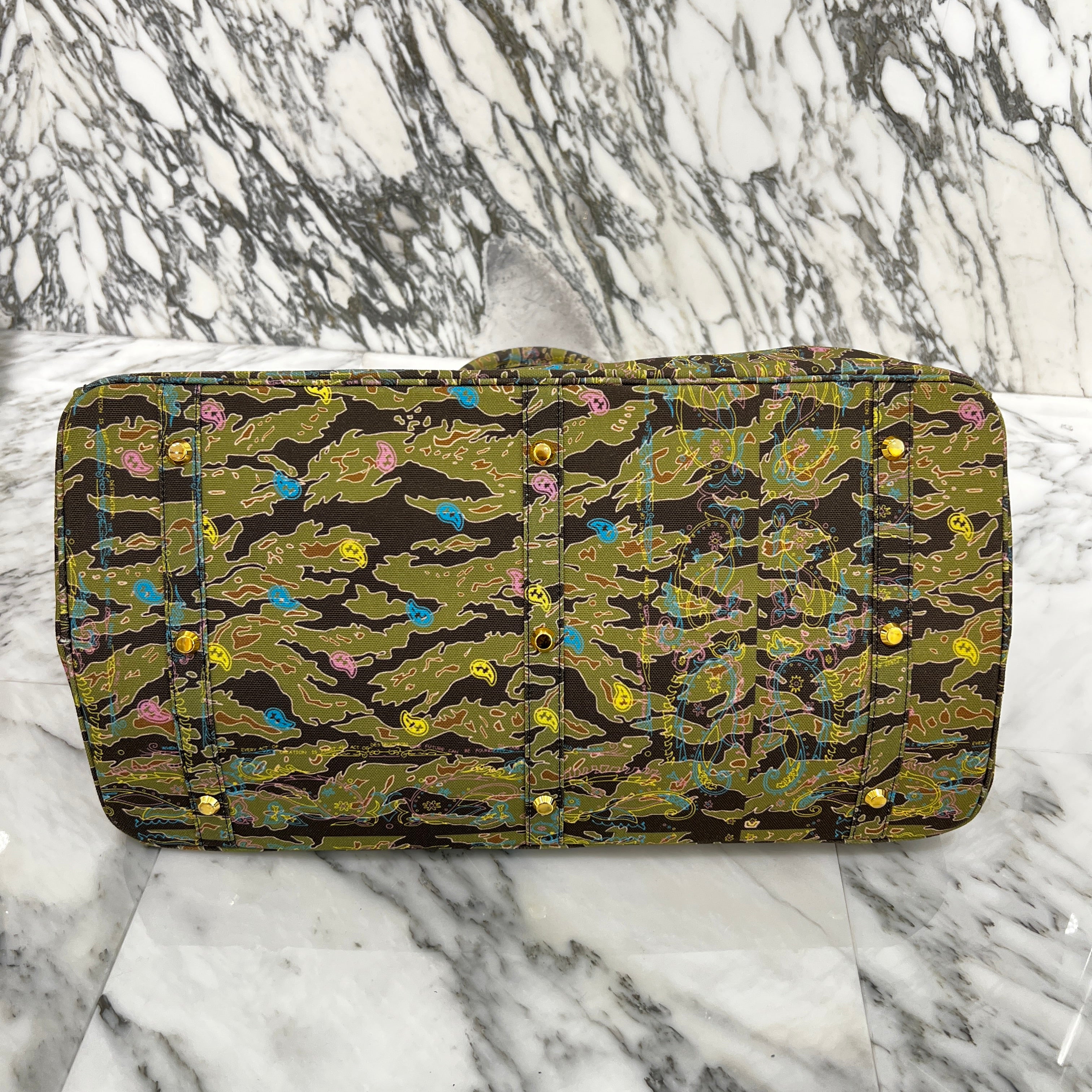 THE WORLD IS YOURS Paisley Camouflage All Over Pattern Handbag ザ ワールド イズ ユアーズ ペイズリー カモフラージュ総柄 ハンドバッグ