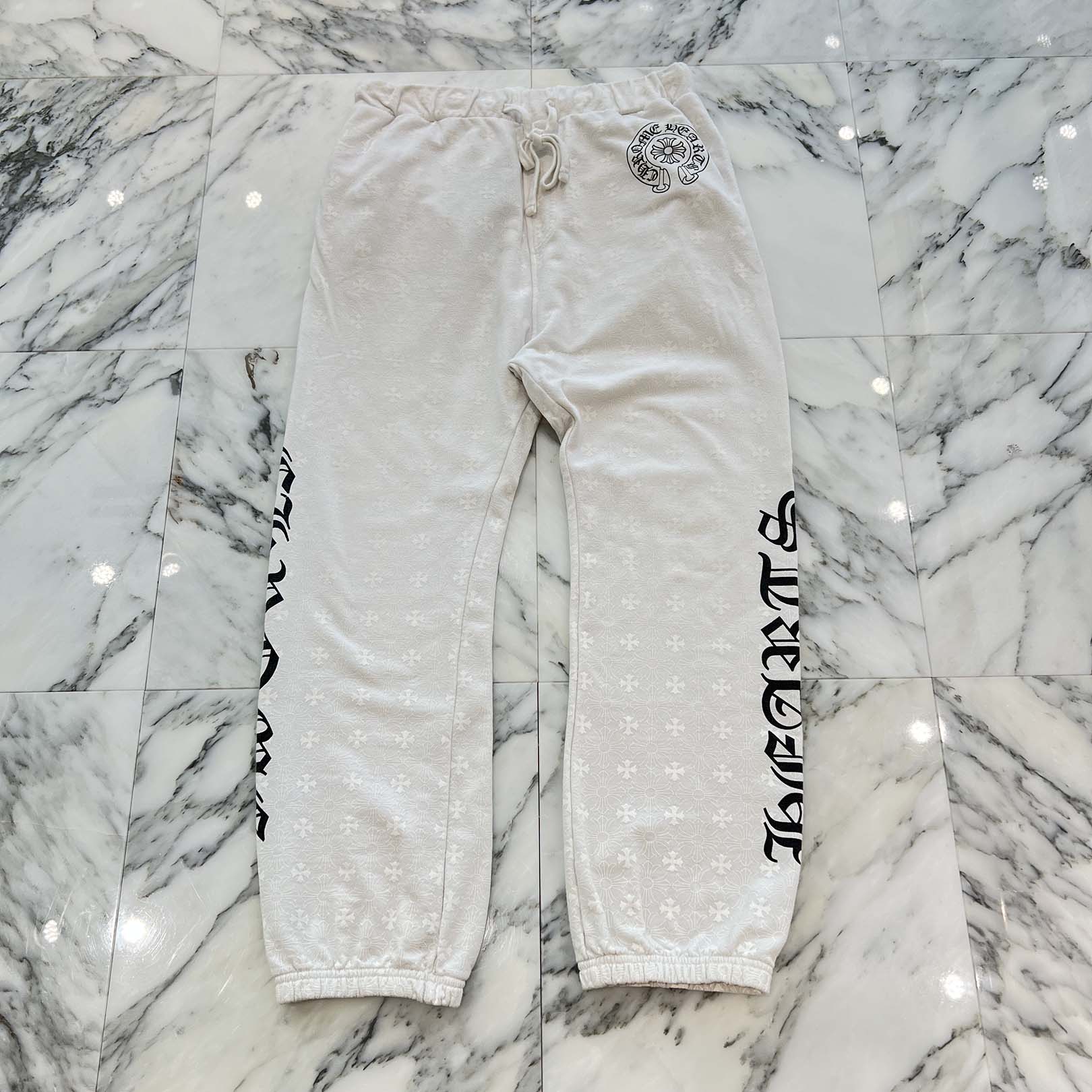 CHROME HEARTS CH Plus Side Logo Fuck You Sweat Long Pants Size L クロムハーツ CHプラス総柄 サイドロゴ ファックユー スウェットロングパンツ サイズL