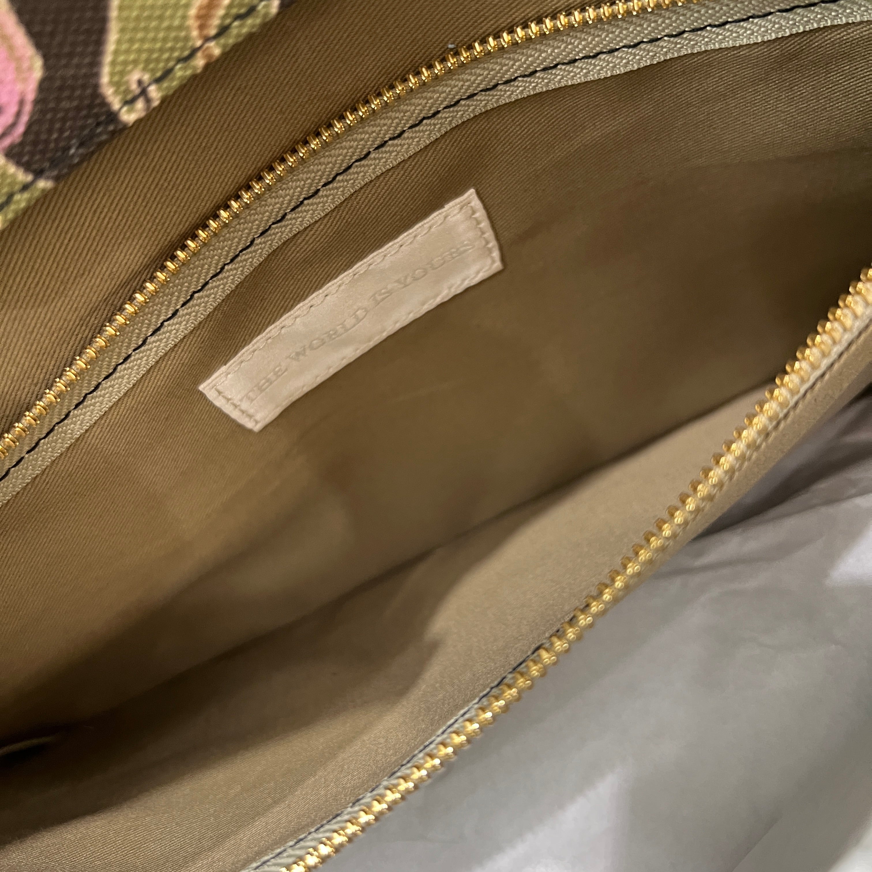 THE WORLD IS YOURS Paisley Camouflage All Over Pattern Handbag ザ ワールド イズ ユアーズ ペイズリー カモフラージュ総柄 ハンドバッグ