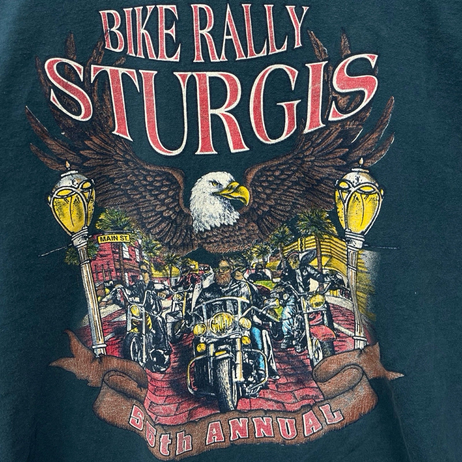 Vintage 90's Harley-Davidson "BIKE RALLY" STURGIS 1996 Turtle Neck L/S Tee Size L