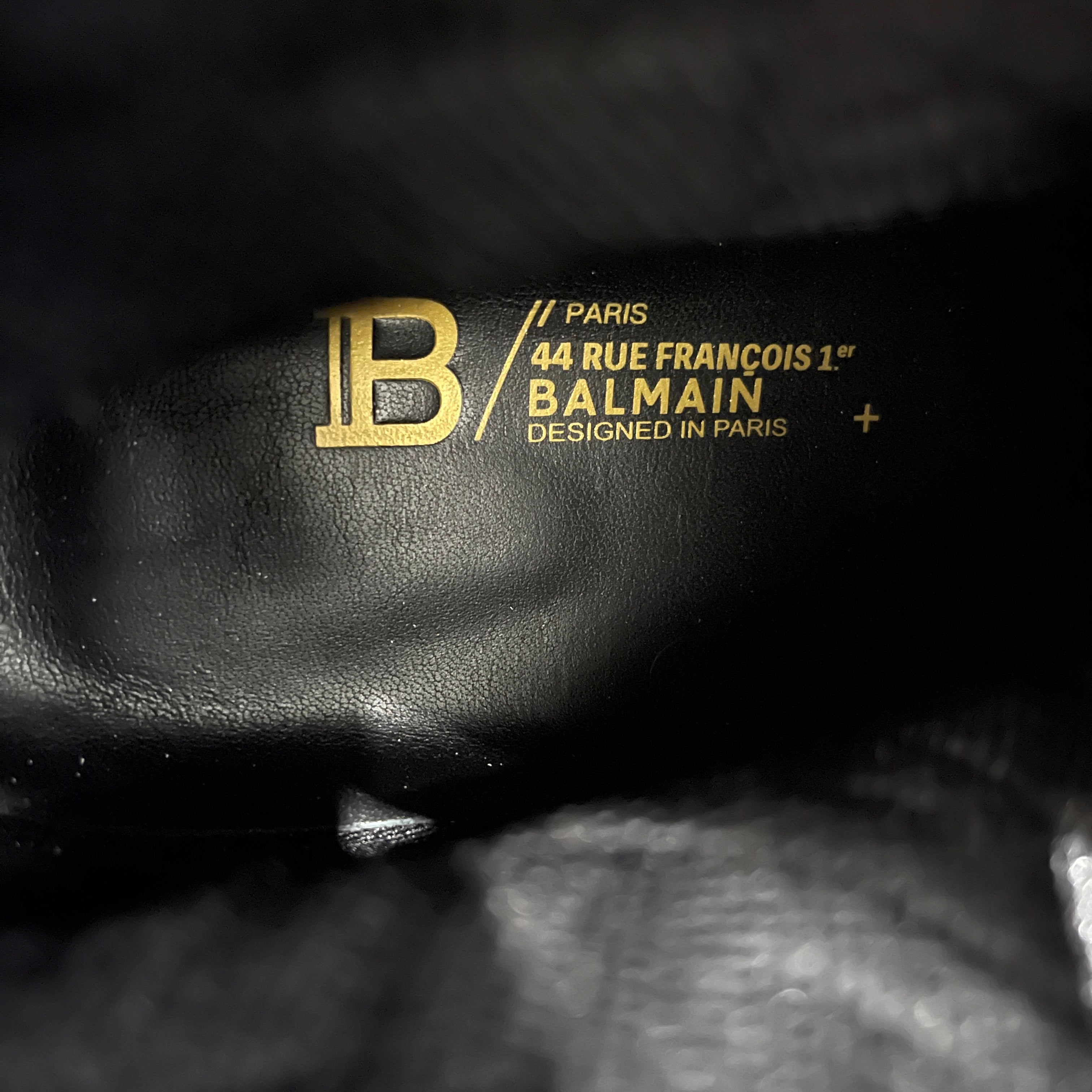 バルマンBALMAINスニーカーB-Bold High- BALMAIN B Bold High Top Runner Sneakers 