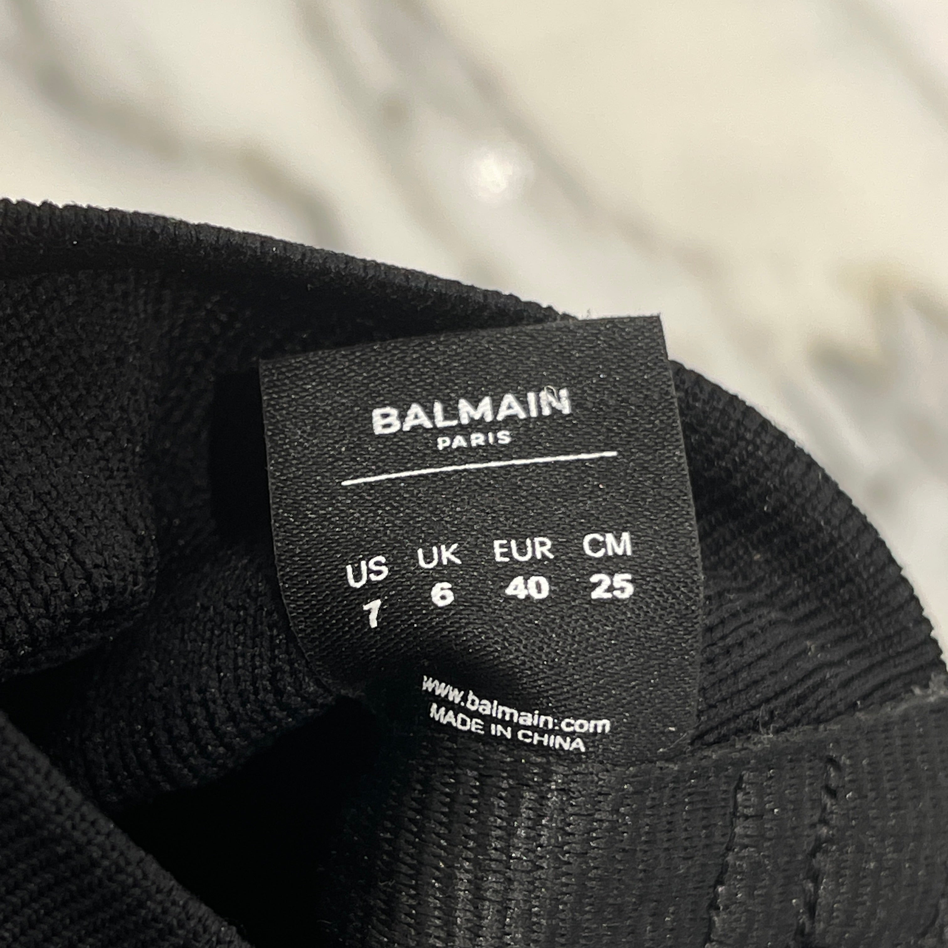 BALMAIN B Bold High Top Runner Sneakers "Gold Monogram" Size US7（25cm）バルマン B ボールド ハイトップ ランナースニーカー "ゴールドモノグラム" サイズUS7（25cm）