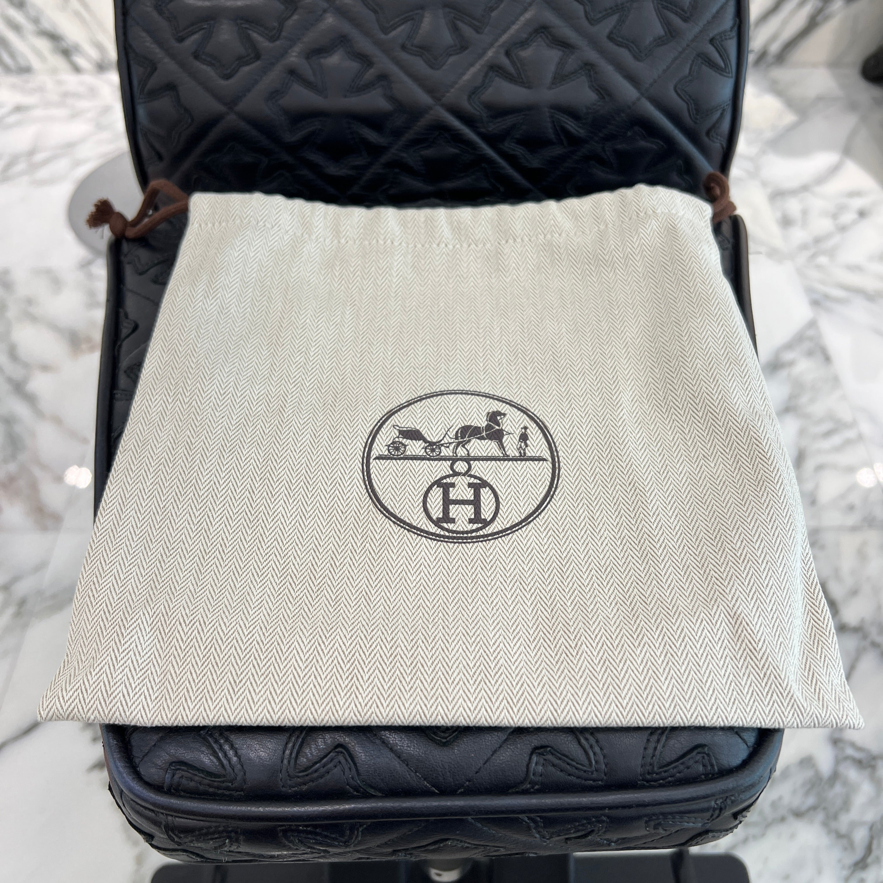 HERMES Evelyn TPM "Etoupe" W刻印 エルメス エブリン TPM "エトゥープ" レザーショルダーバッグ W刻印