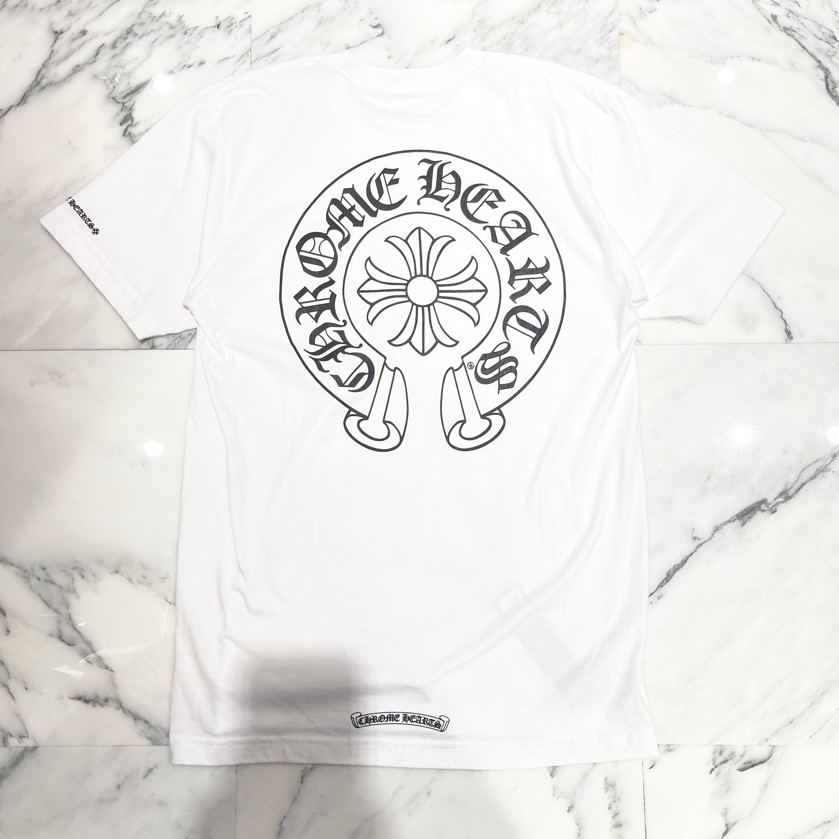 Vネック ファッション CHROME HEARTS クロムハーツ ホースシュー Tシャツ