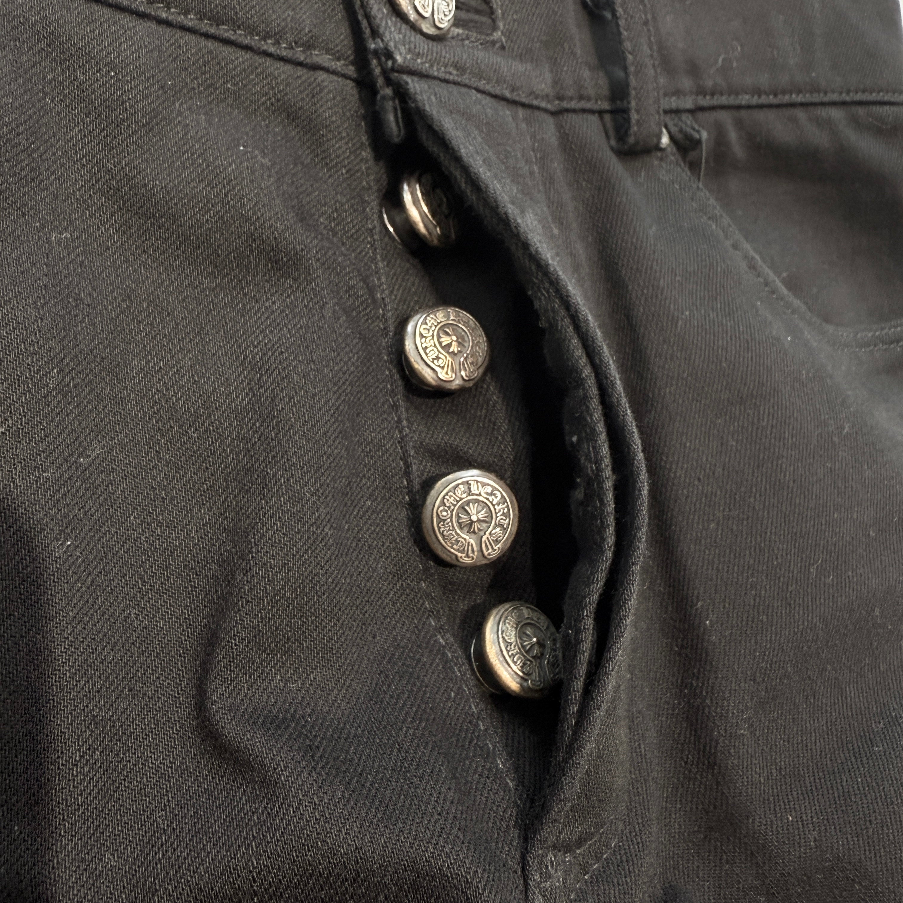 CHROME HEARTS Flare Knee Denim Pants Size 32 クロムハーツ フレアニーデニムパンツ サイズ32