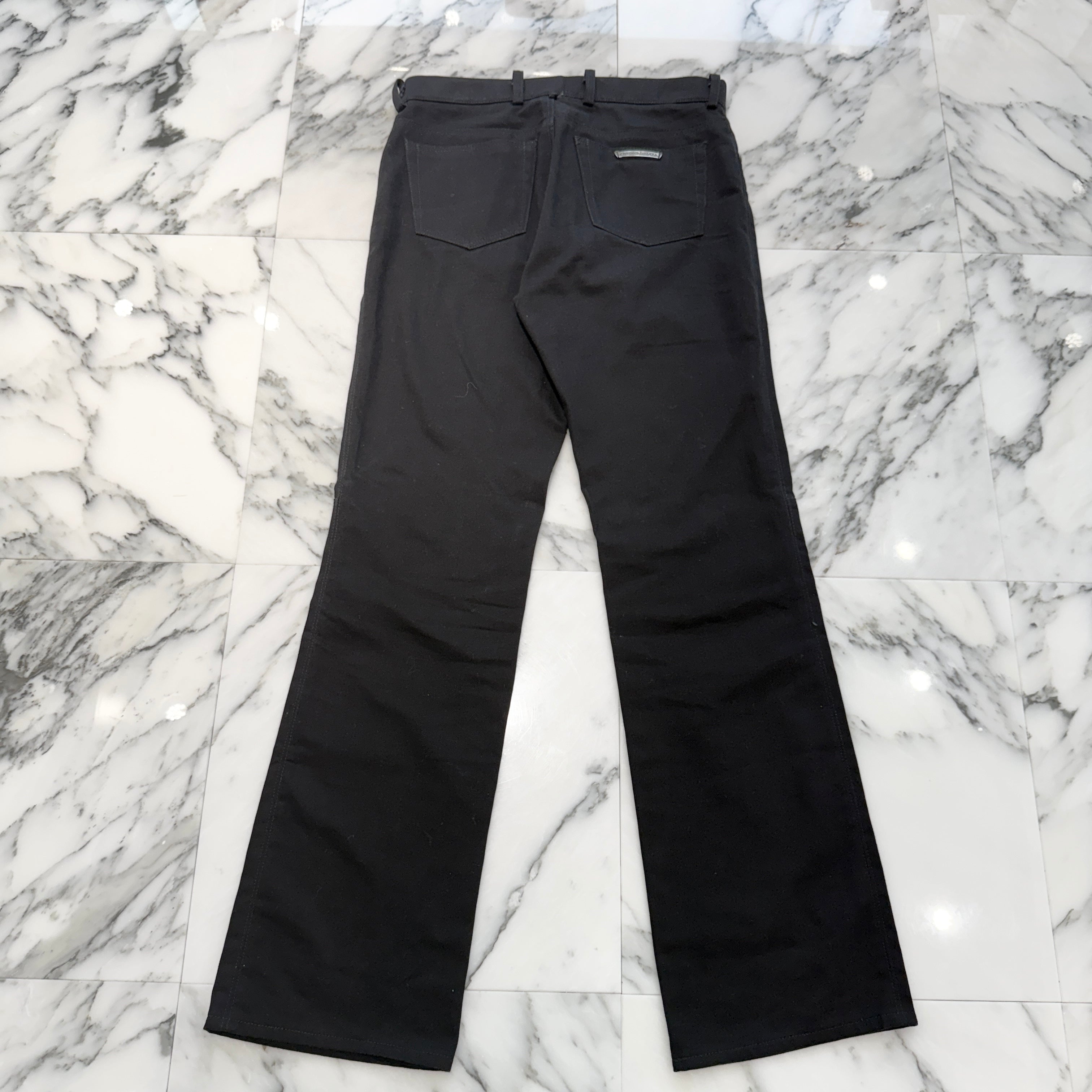 クロムハーツフレアパンツ CHROME HEARTS Flare Knee Denim Pants Size 32 クロムハーツ フレア